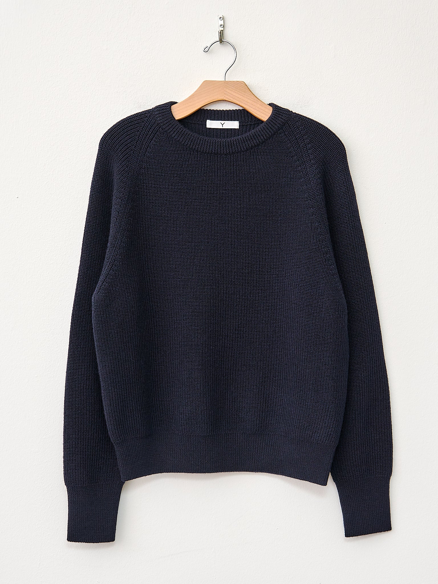 Namu Shop - Y Non Mulesing Wool Crewneck Knit - Navy