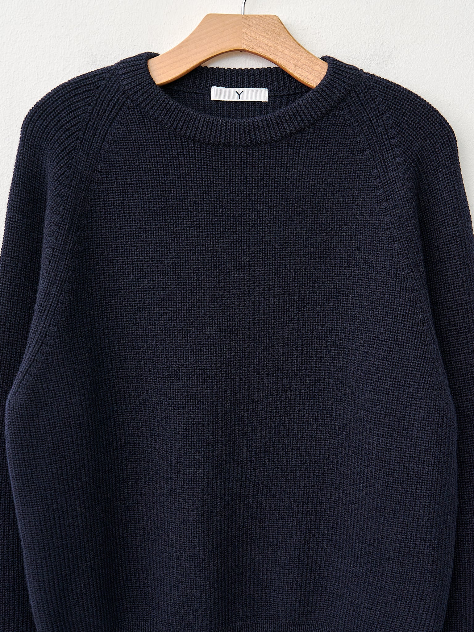 Namu Shop - Y Non Mulesing Wool Crewneck Knit - Navy