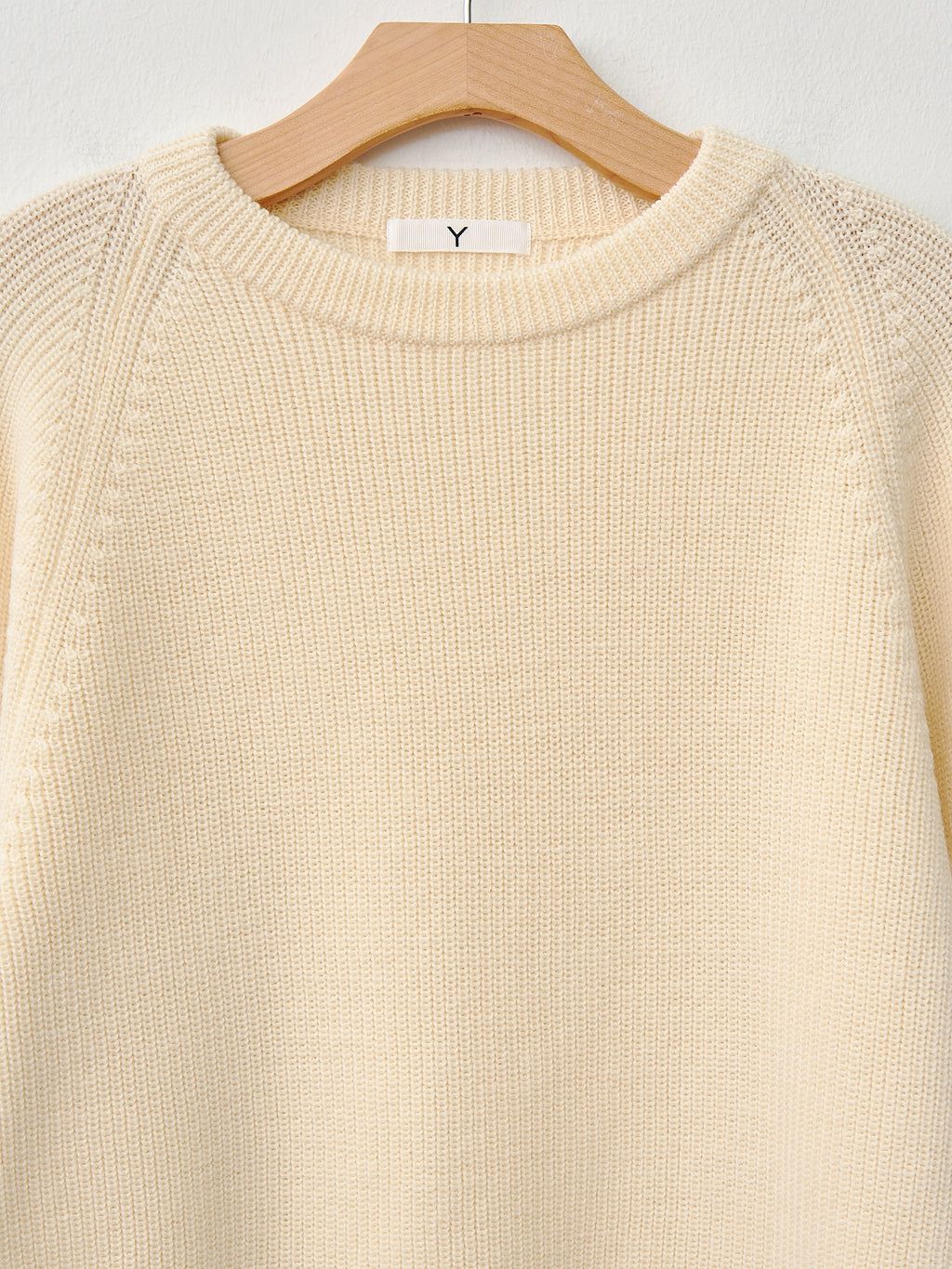 Namu Shop - Y Non Mulesing Wool Crewneck Knit- White