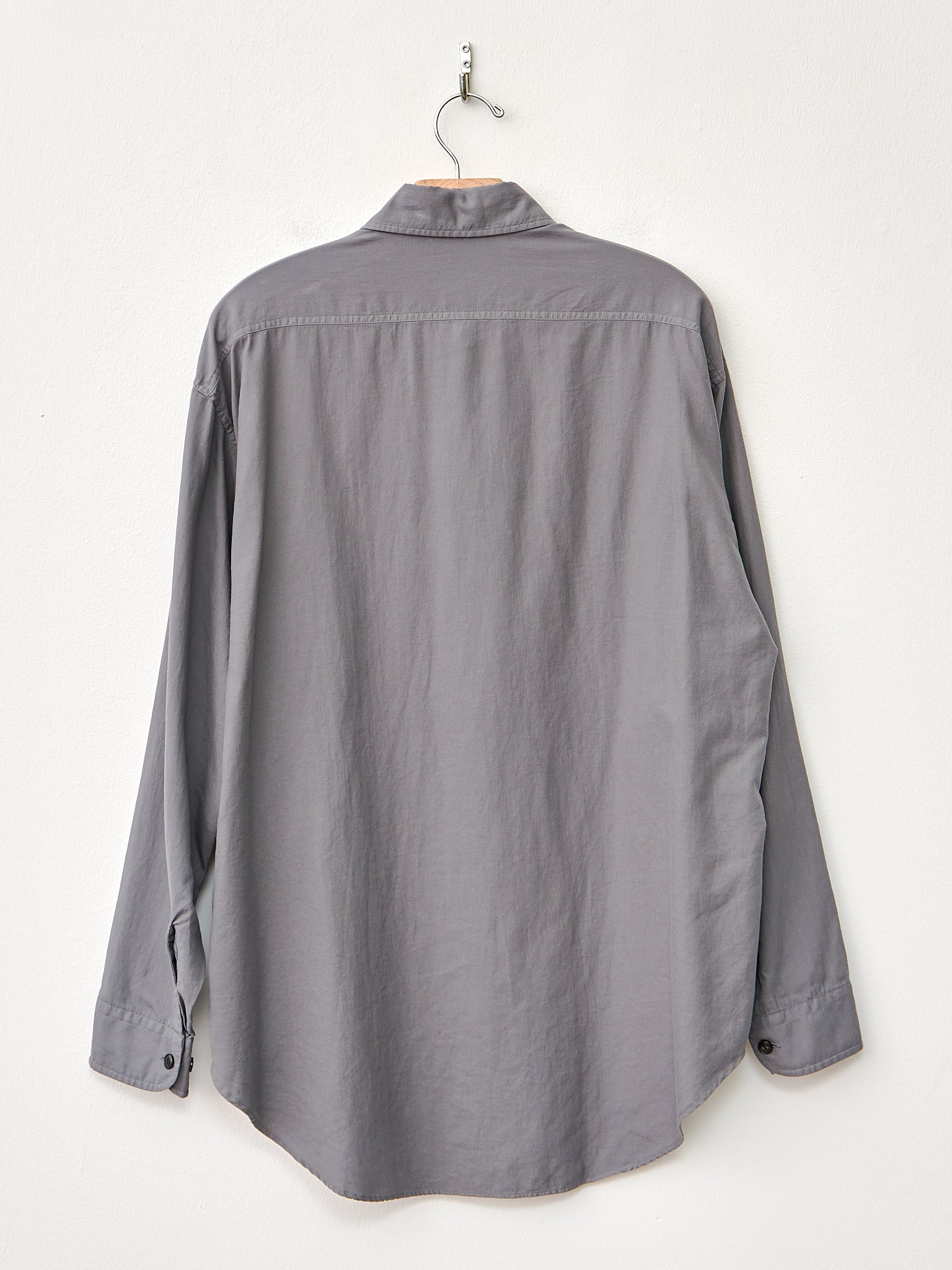 Namu Shop - Yleve Cotton Viyella Work Shirt - Gray