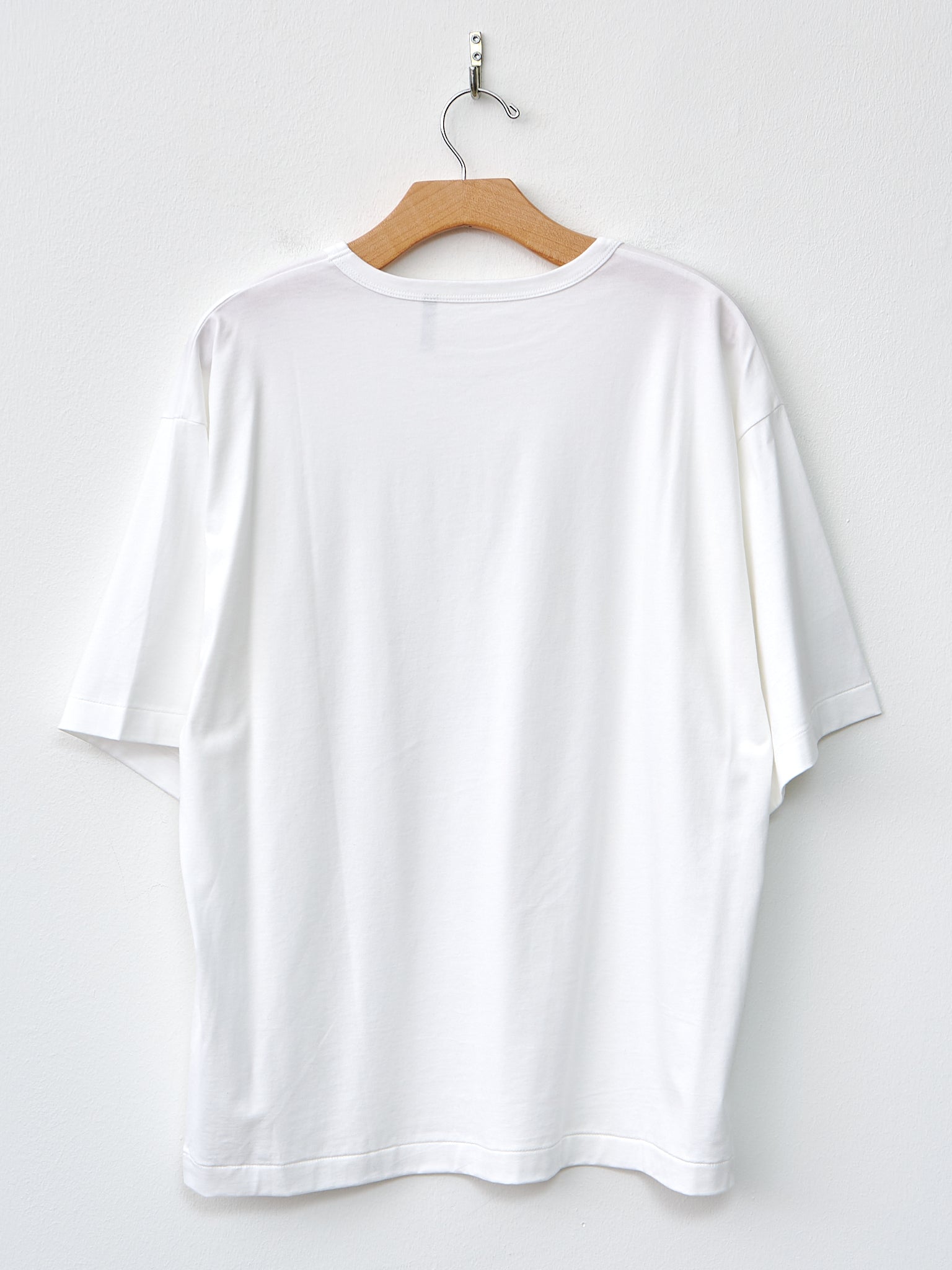 Suvin Suede Tenjiku Half Sleeve Tee - White