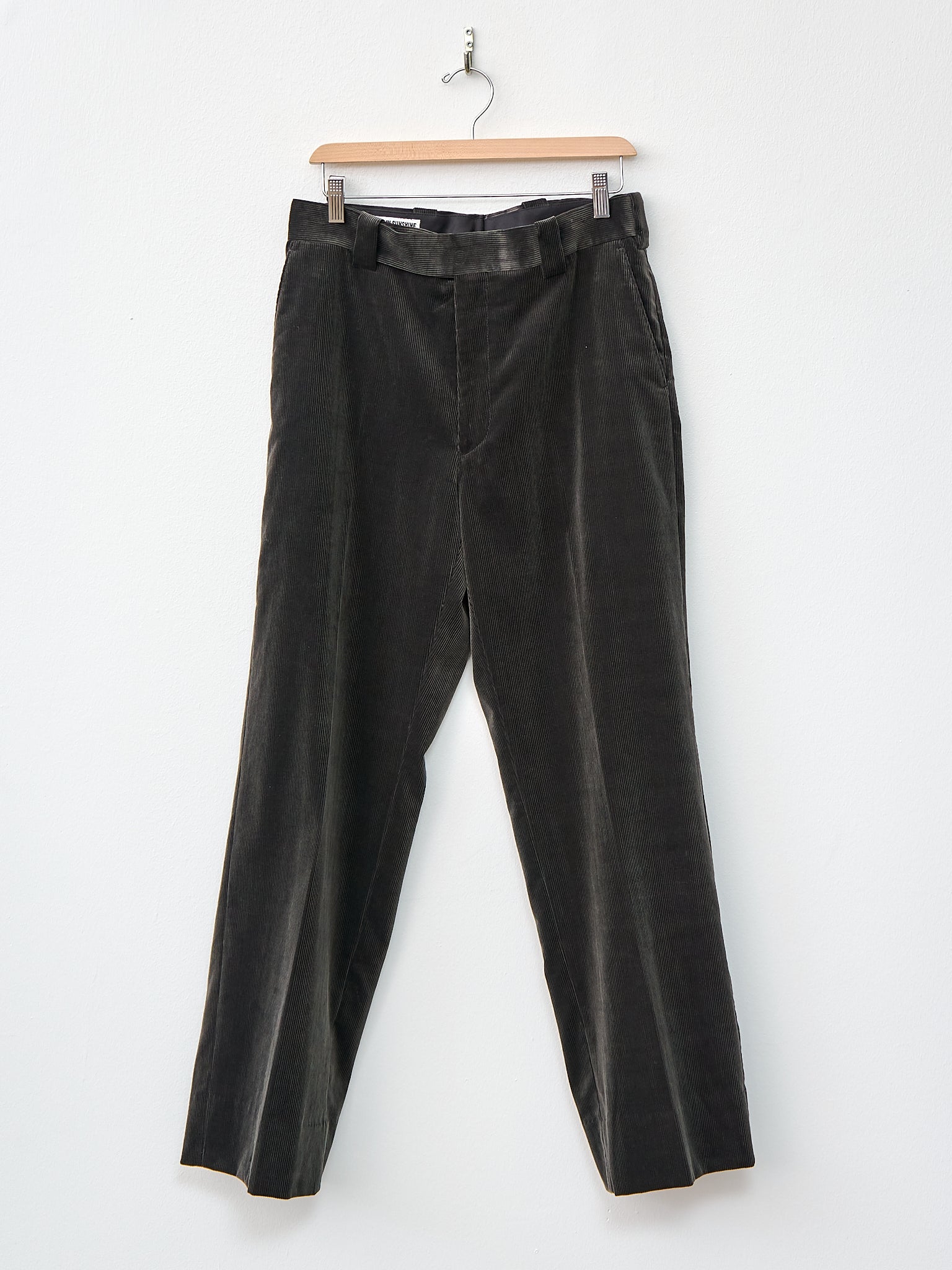 D Slacks - Charcoal Corduroy