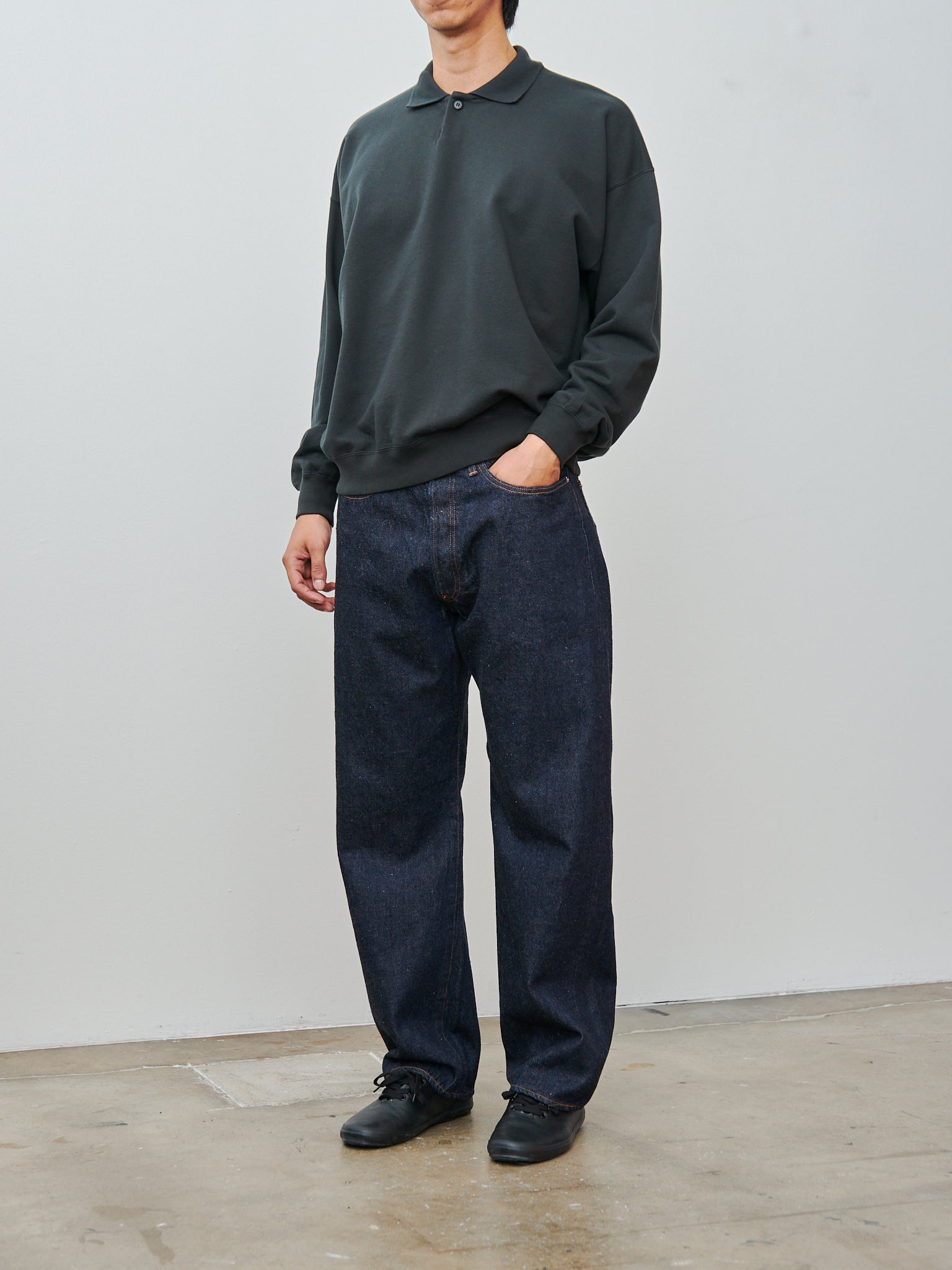 1930 Straight Denim Pants - Indigo One Wash