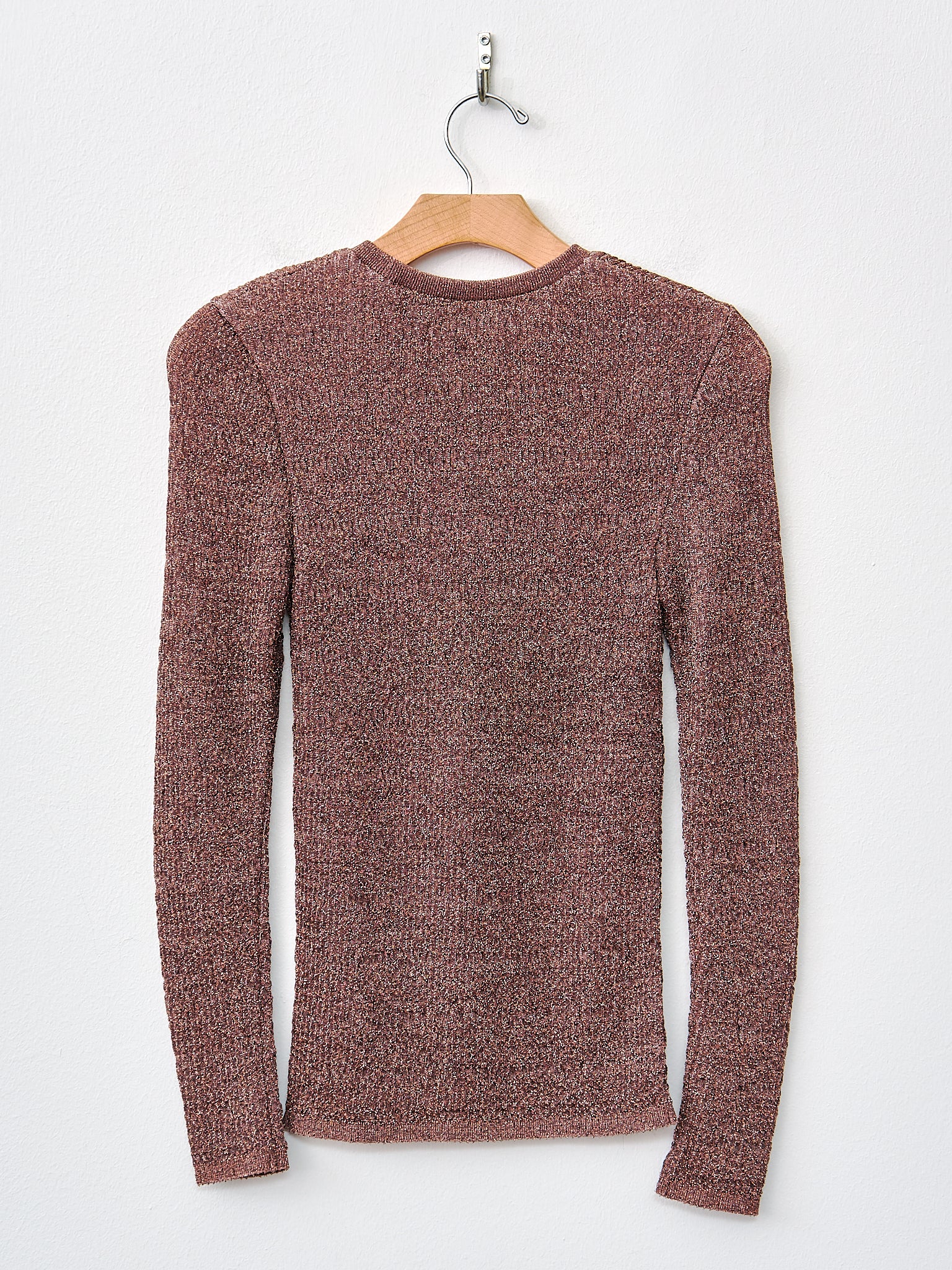 Namu Shop - Babaco Lurex Rib Pullover - Copper