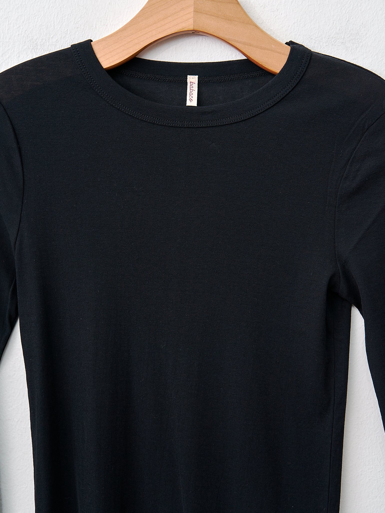 Namu Shop - Babaco Twisted Cotton Long Sleeve - Black