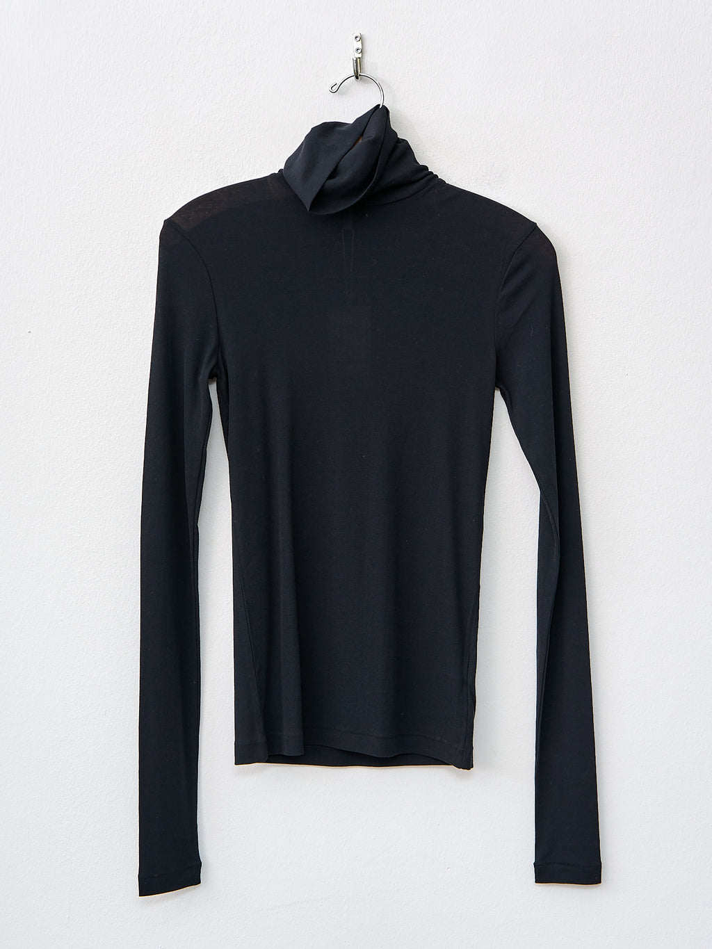 Namu Shop - Babaco Twisted Cotton Turtleneck - Black