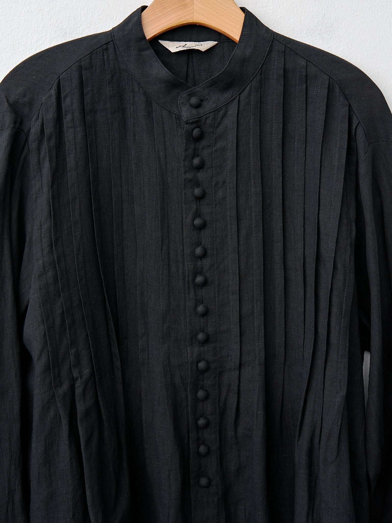 Namu Shop - Ichi Antiquites French Linen Shirt - Black