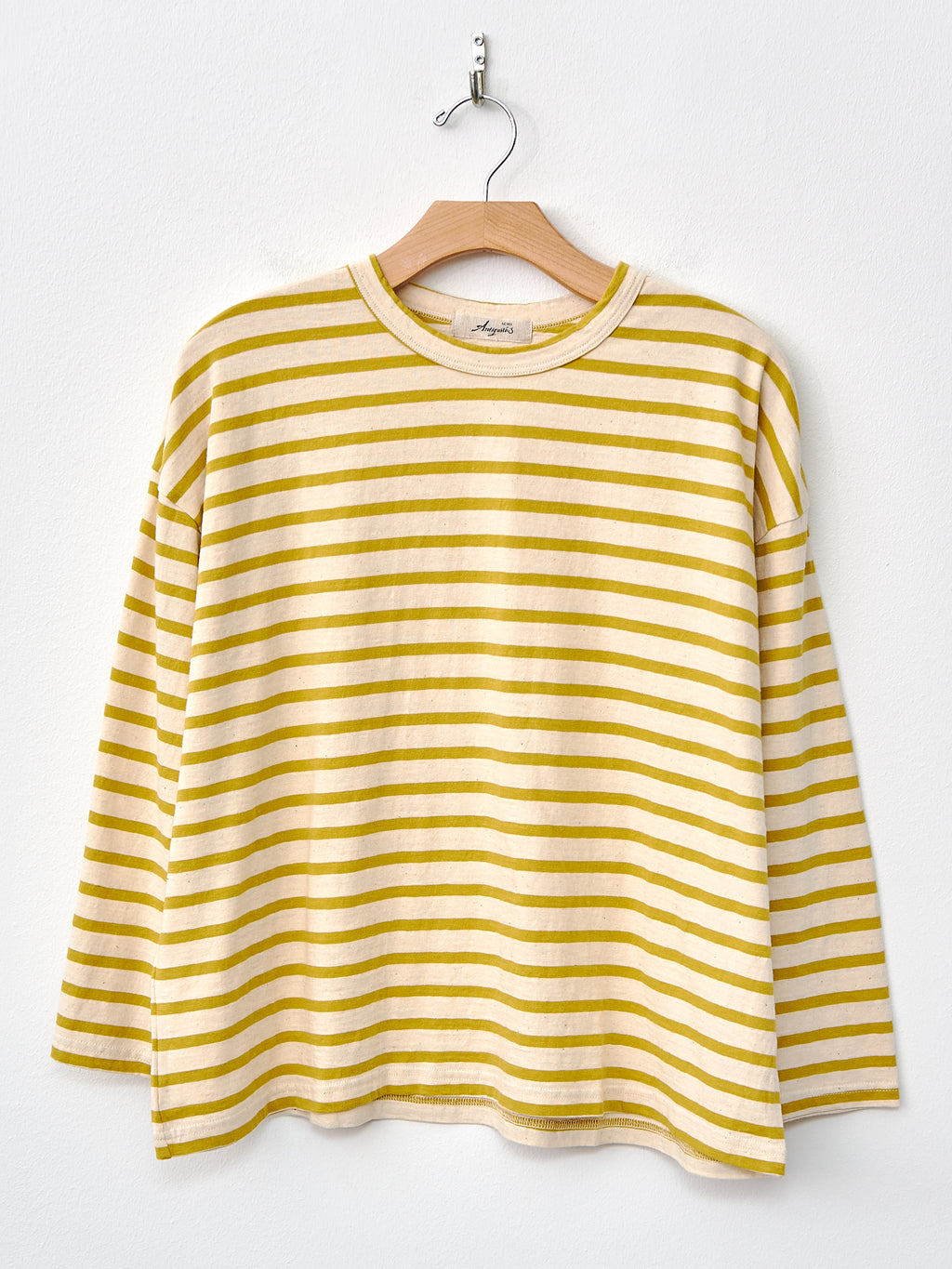 Namu Shop - Ichi Antiquites Striped Pullover - Natural x Mustard