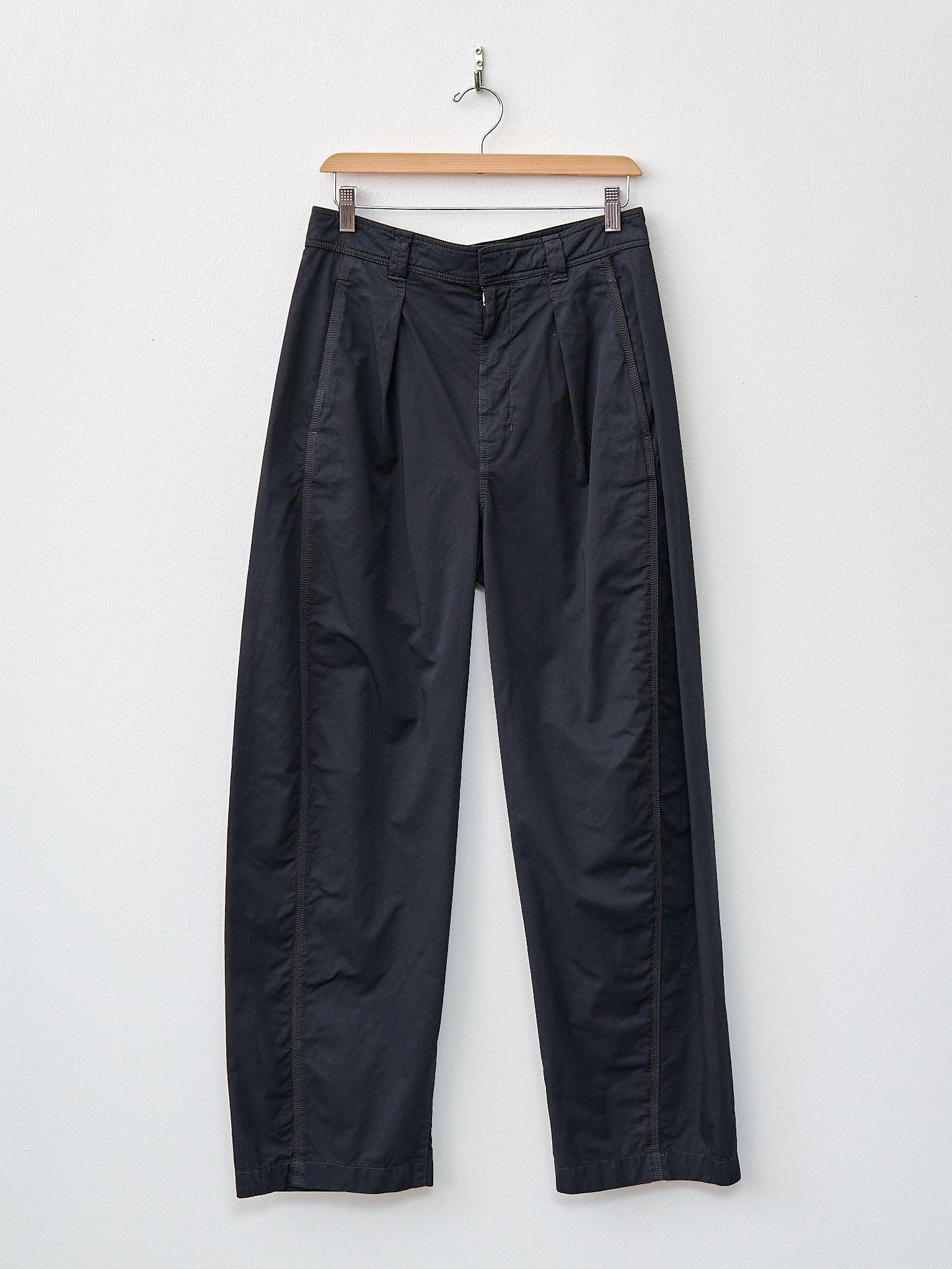 Namu Shop - Lemaire Multi-Topstitch Pants - Ash Black