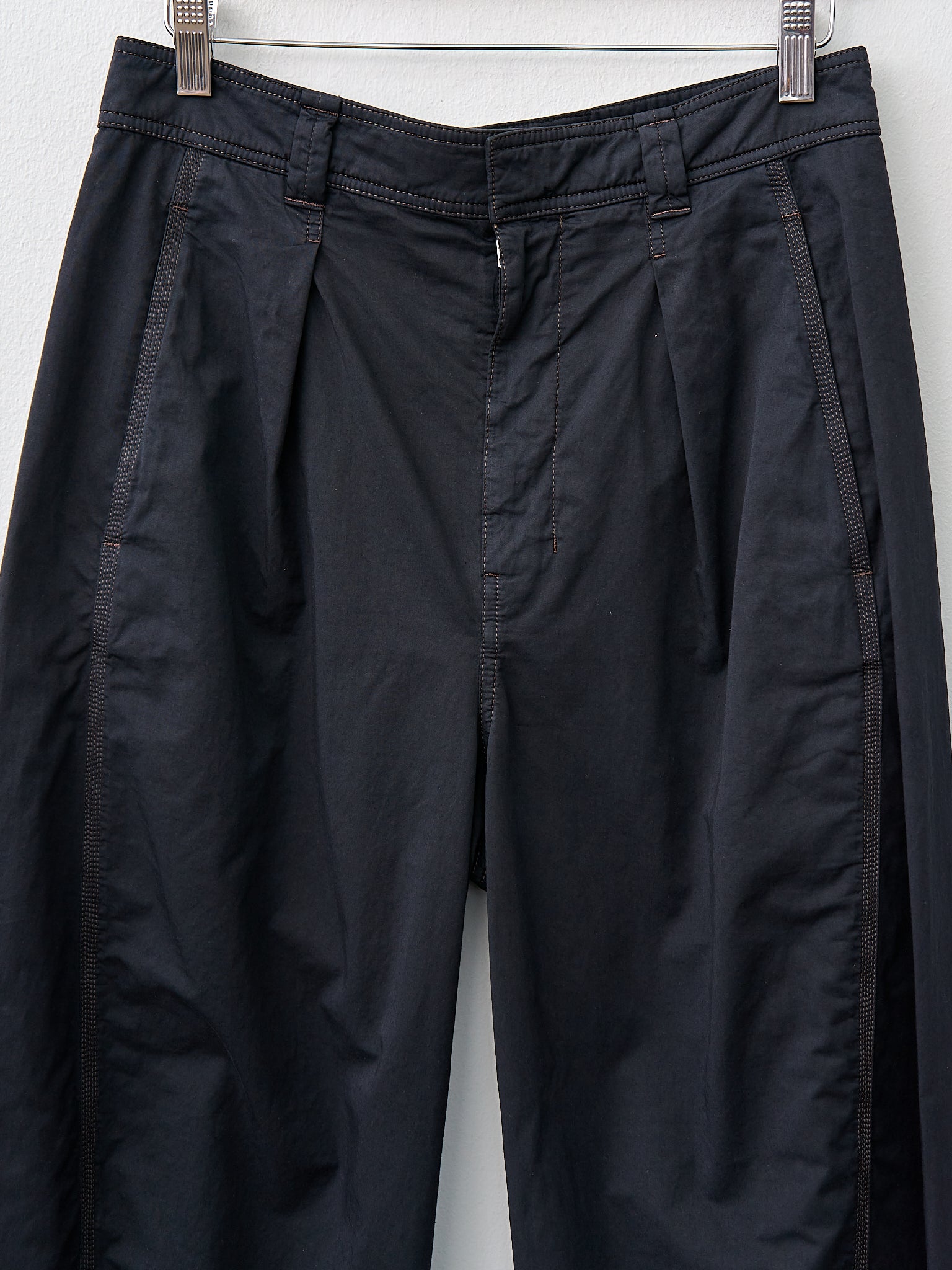 Namu Shop - Lemaire Multi-Topstitch Pants - Ash Black