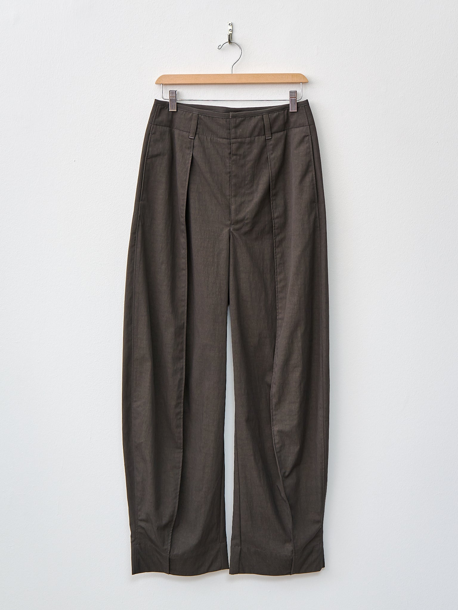 Namu Shop - Lemaire Curved Volume Pants - Dark Coffee