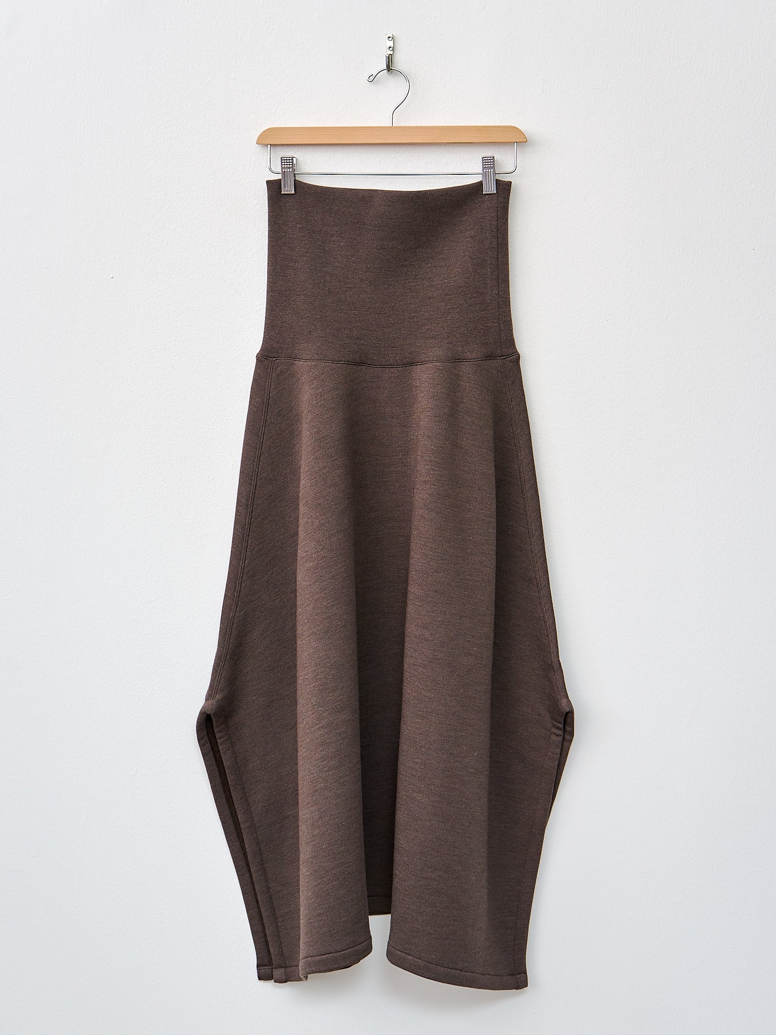 Namu Shop - Lemaire Midi Length Skirt - Dark Brown Melange