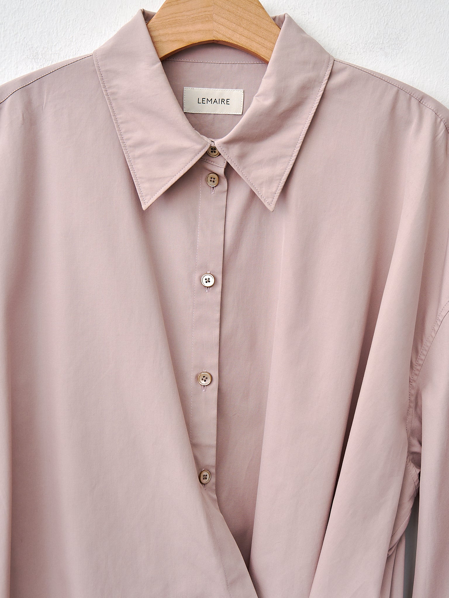 Namu Shop - Lemaire Straight Collar Twisted Shirt - Violet Ice