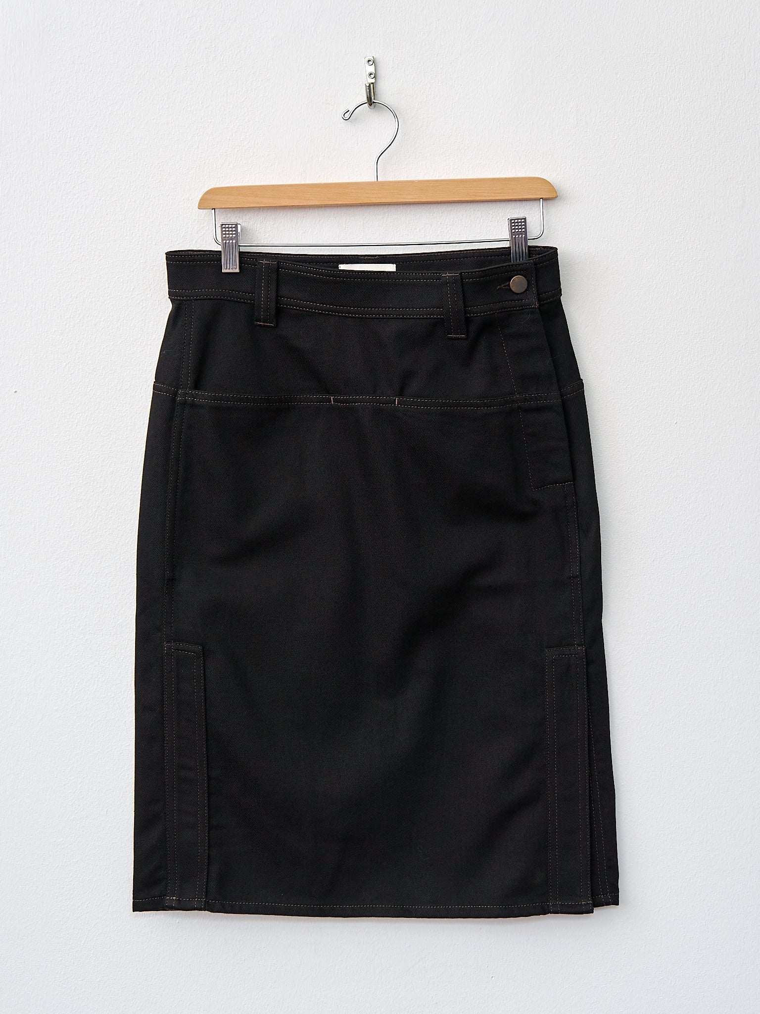 Namu Shop - Lemaire Straight Denim Skirt - Black