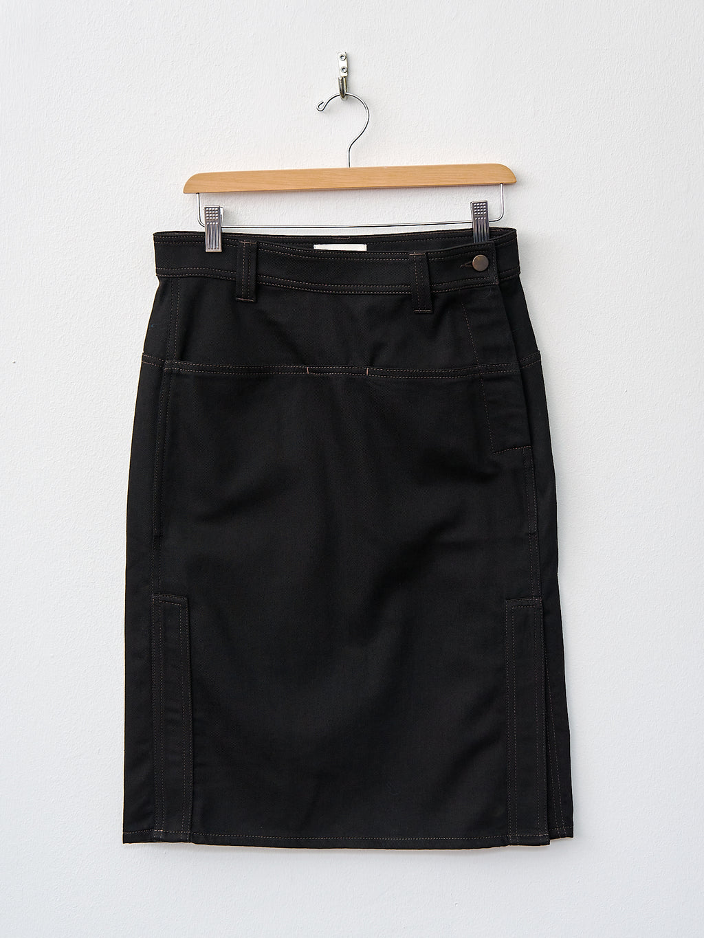 Namu Shop - Lemaire Straight Denim Skirt - Black