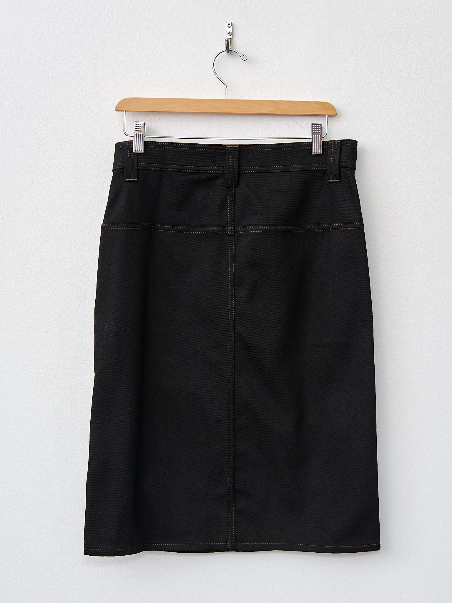 Namu Shop - Lemaire Straight Denim Skirt - Black