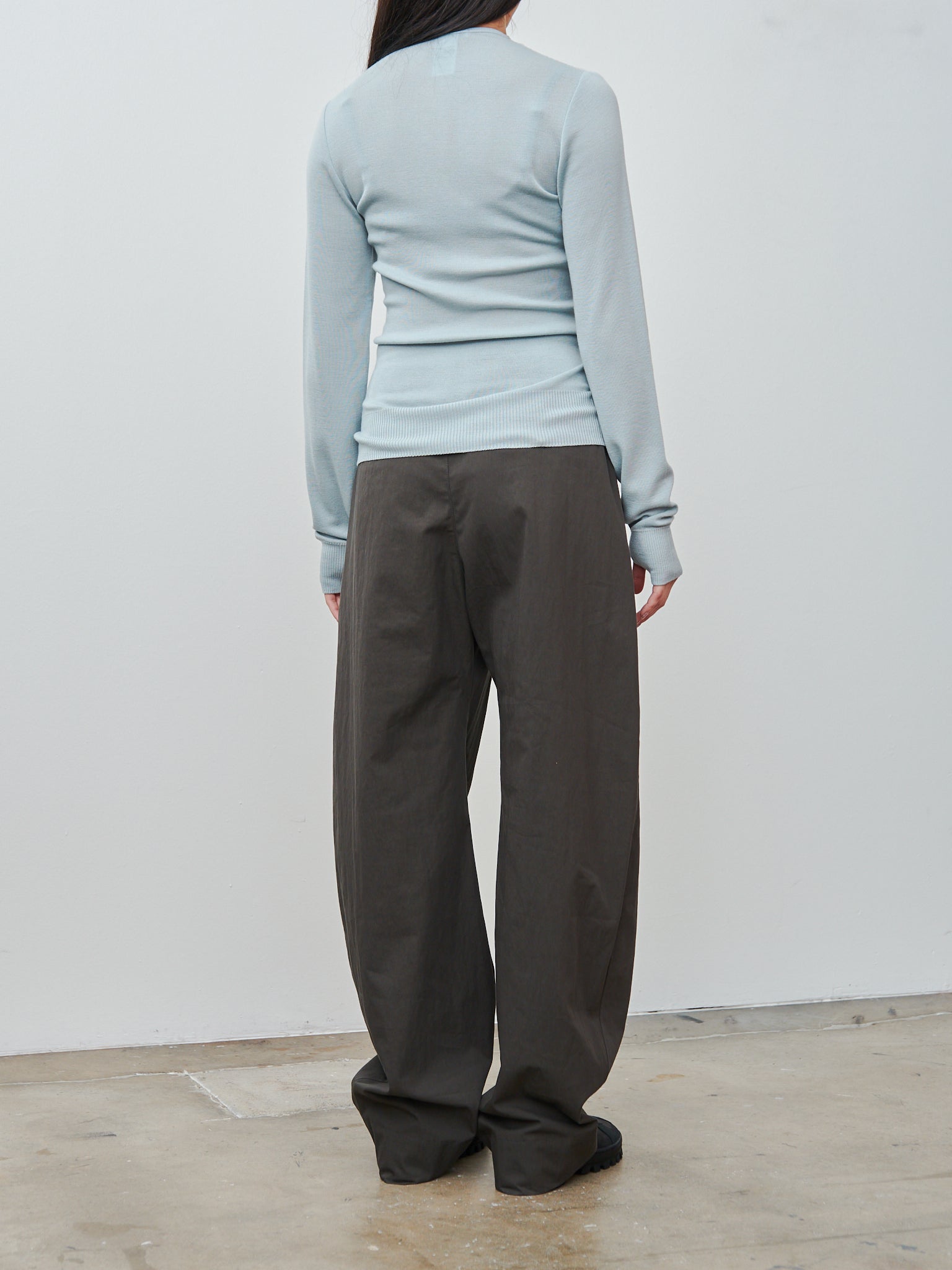 Namu Shop - Lemaire Curved Volume Pants - Dark Coffee