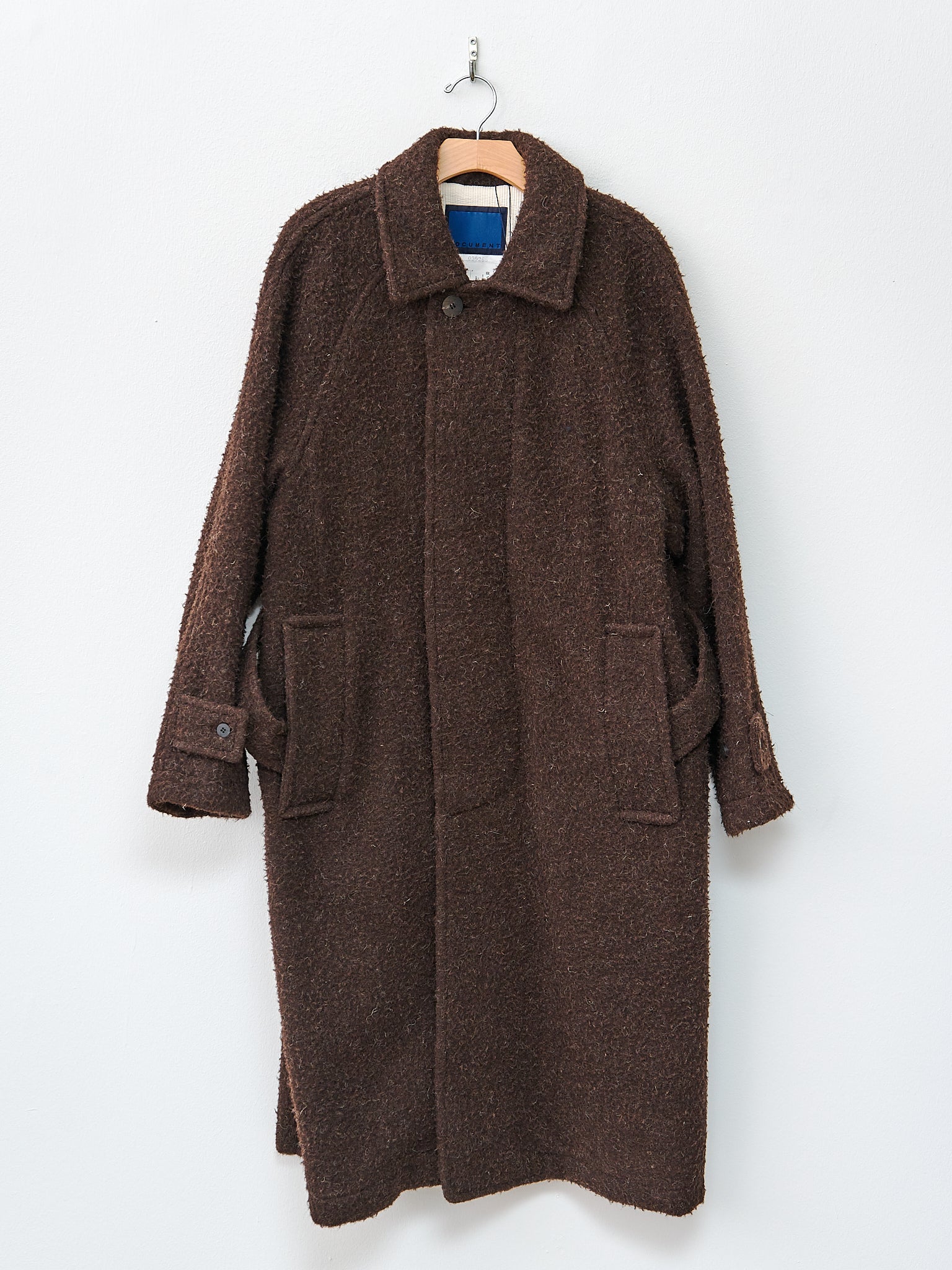 Namu Shop - Document Casentino Balmacaan Coat - Brown