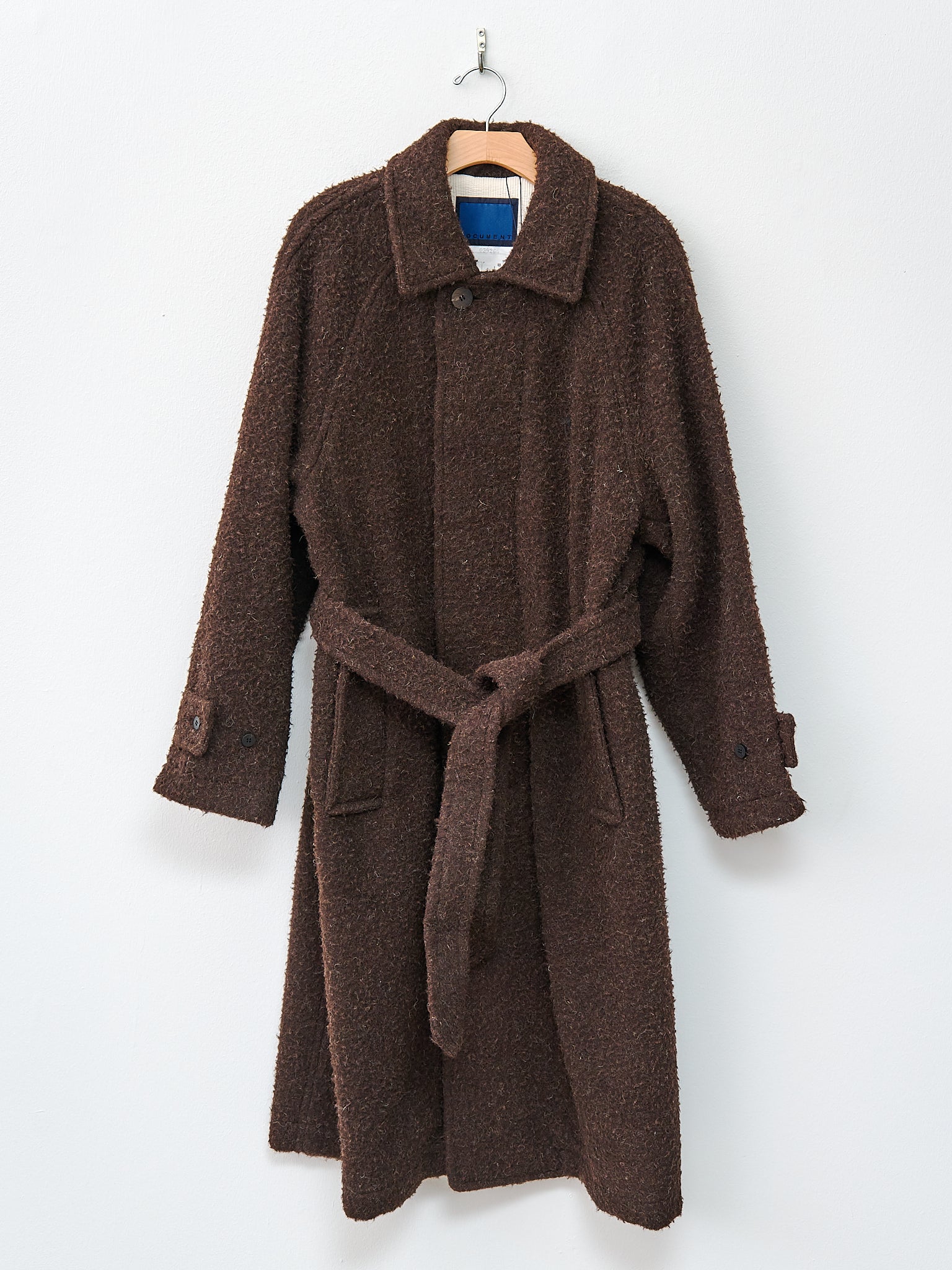 Namu Shop - Document Casentino Balmacaan Coat - Brown