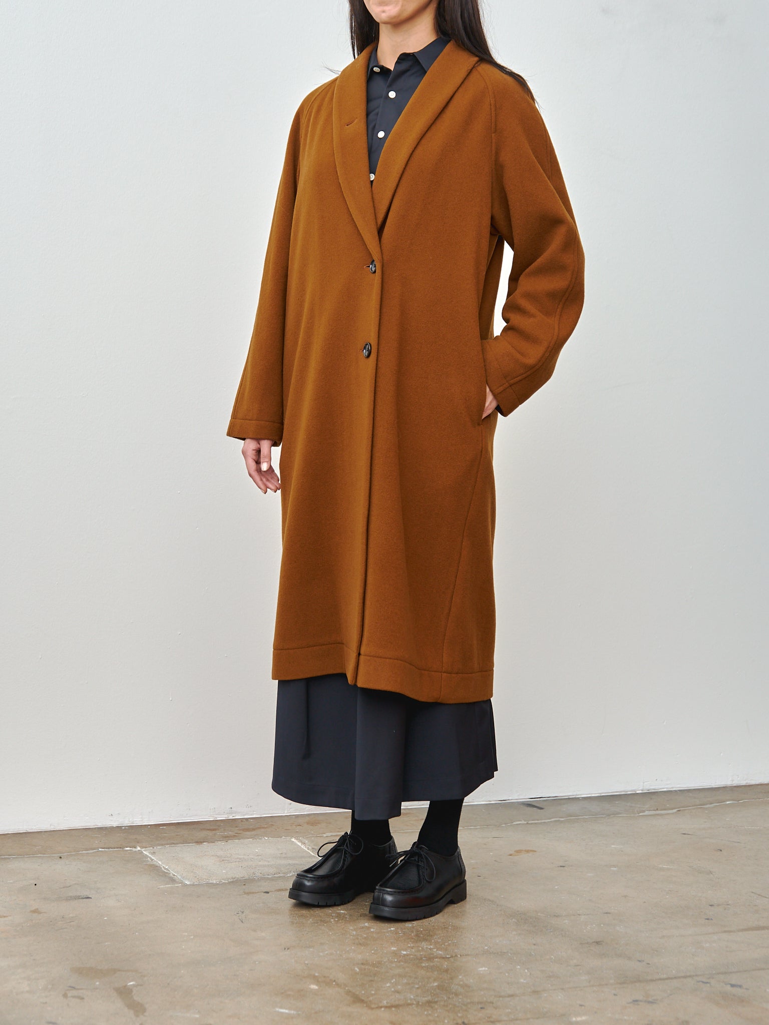 Namu Shop - Nicholson & Nicholson My Robe Coat - Brown