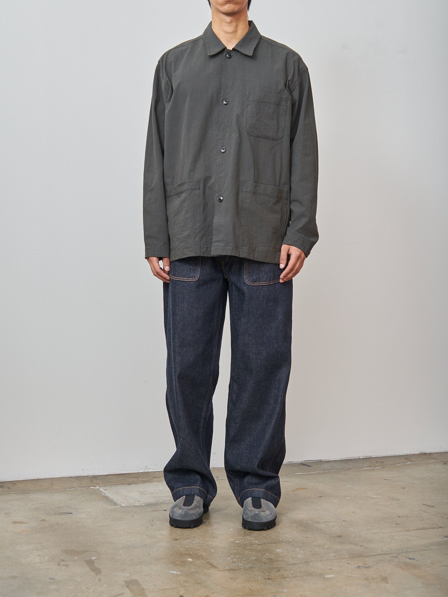 Namu Shop - Fujito Shirt Jacket - Charcoal