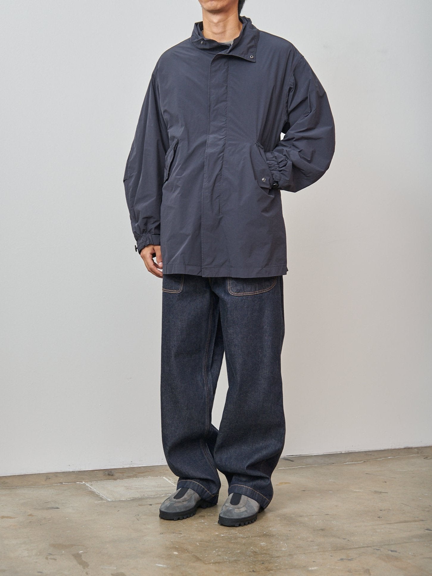 Namu Shop - Aton Air Weather Short Mods Coat - Charcoal Gray