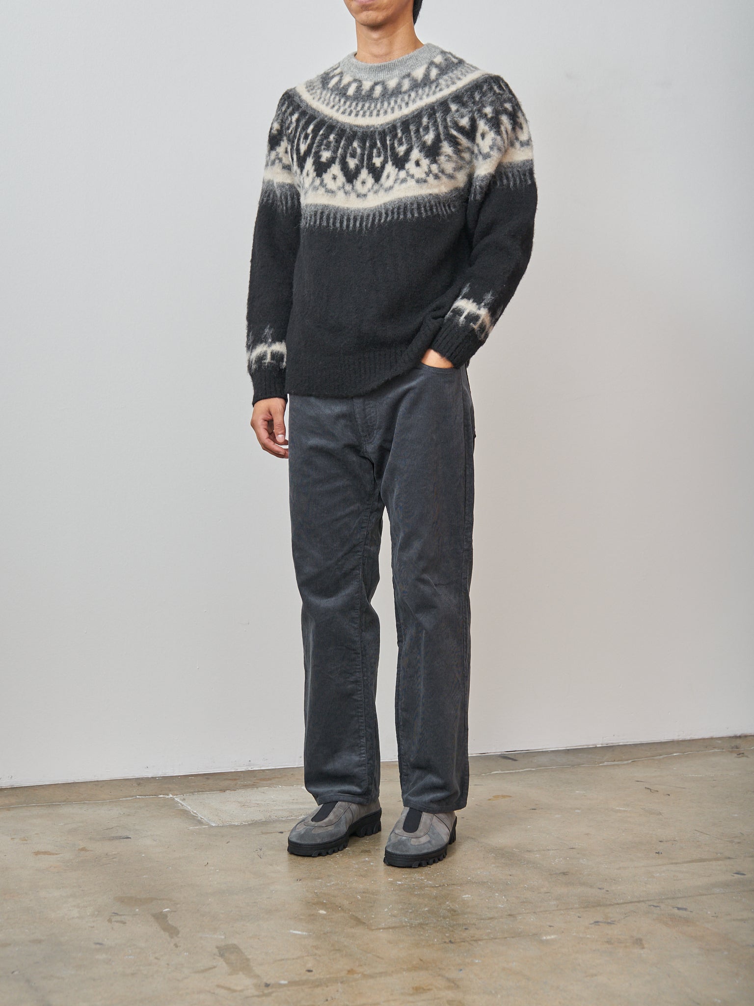 Namu Shop - Fujito Snow Sweater - Black