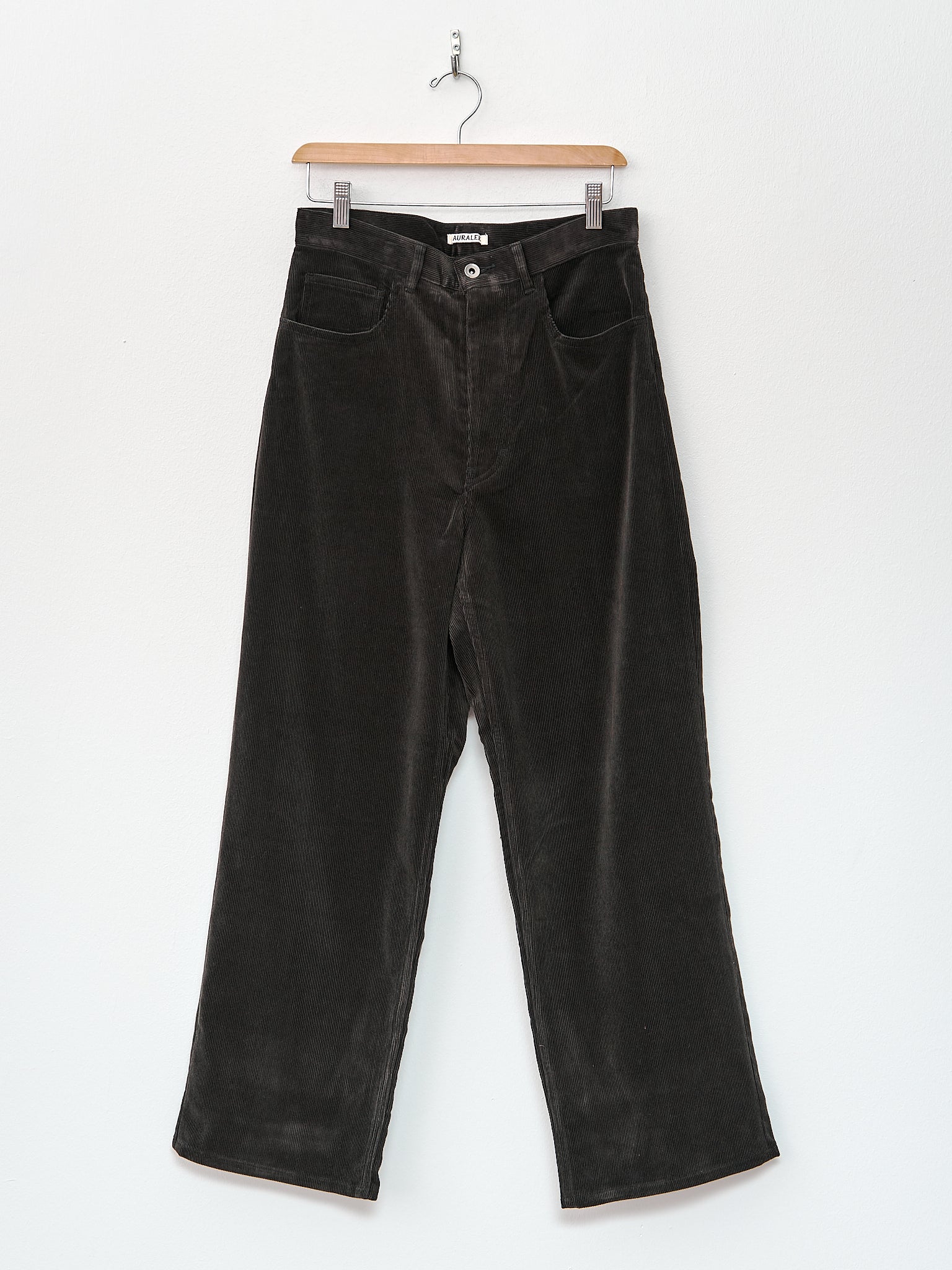 Namu Shop - Auralee Finx Corduroy Pants - Dark Brown