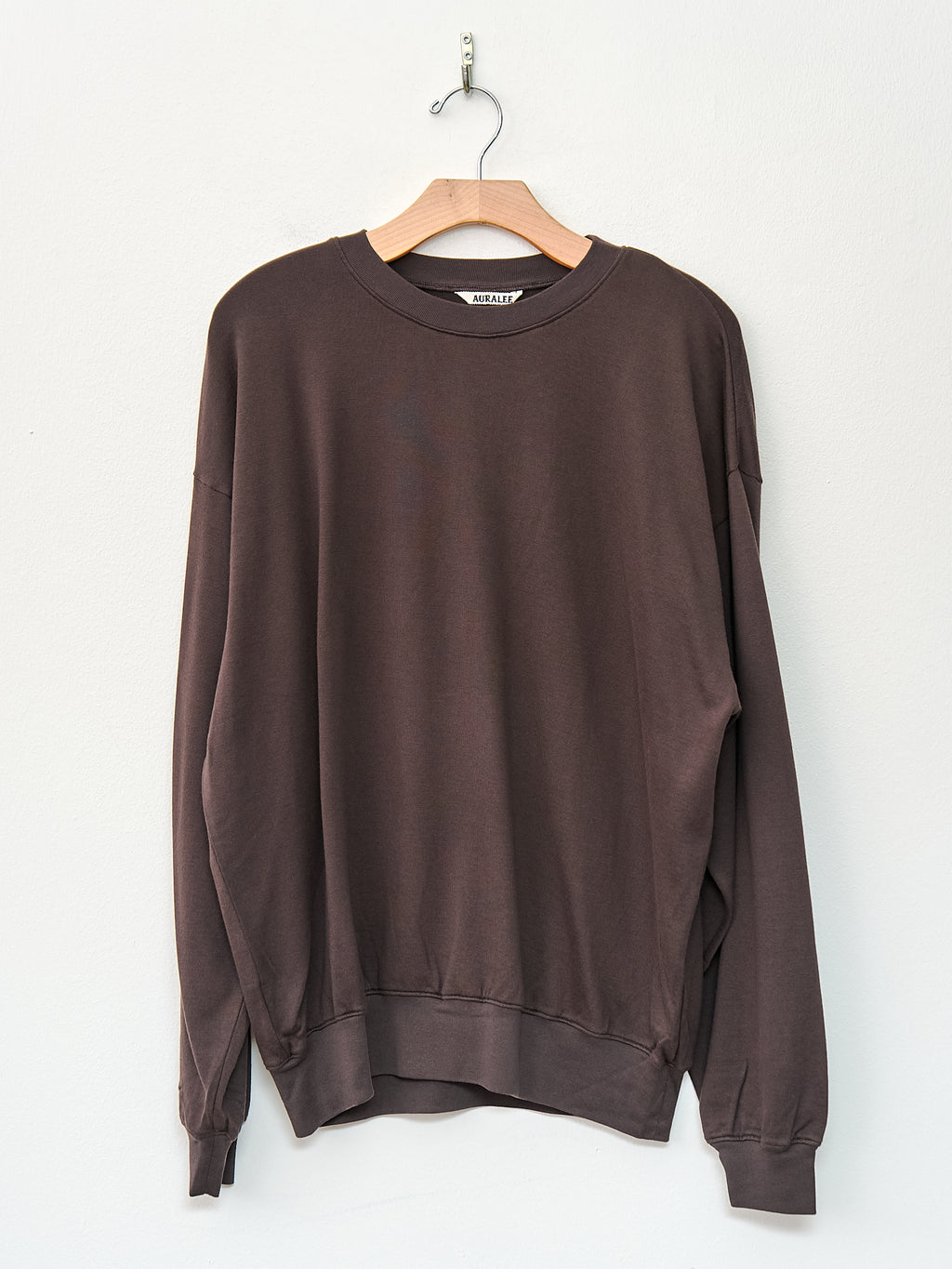 Namu Shop - Auralee Super High Gauge Sweat P/O - Dark Brown