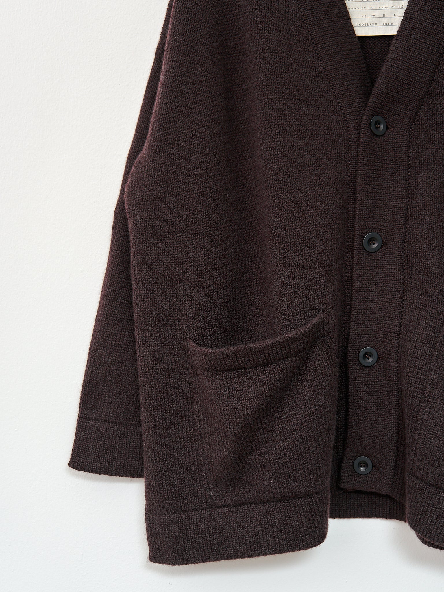 Namu Shop - Toogood The Forager Cardigan - Lambswool Umber