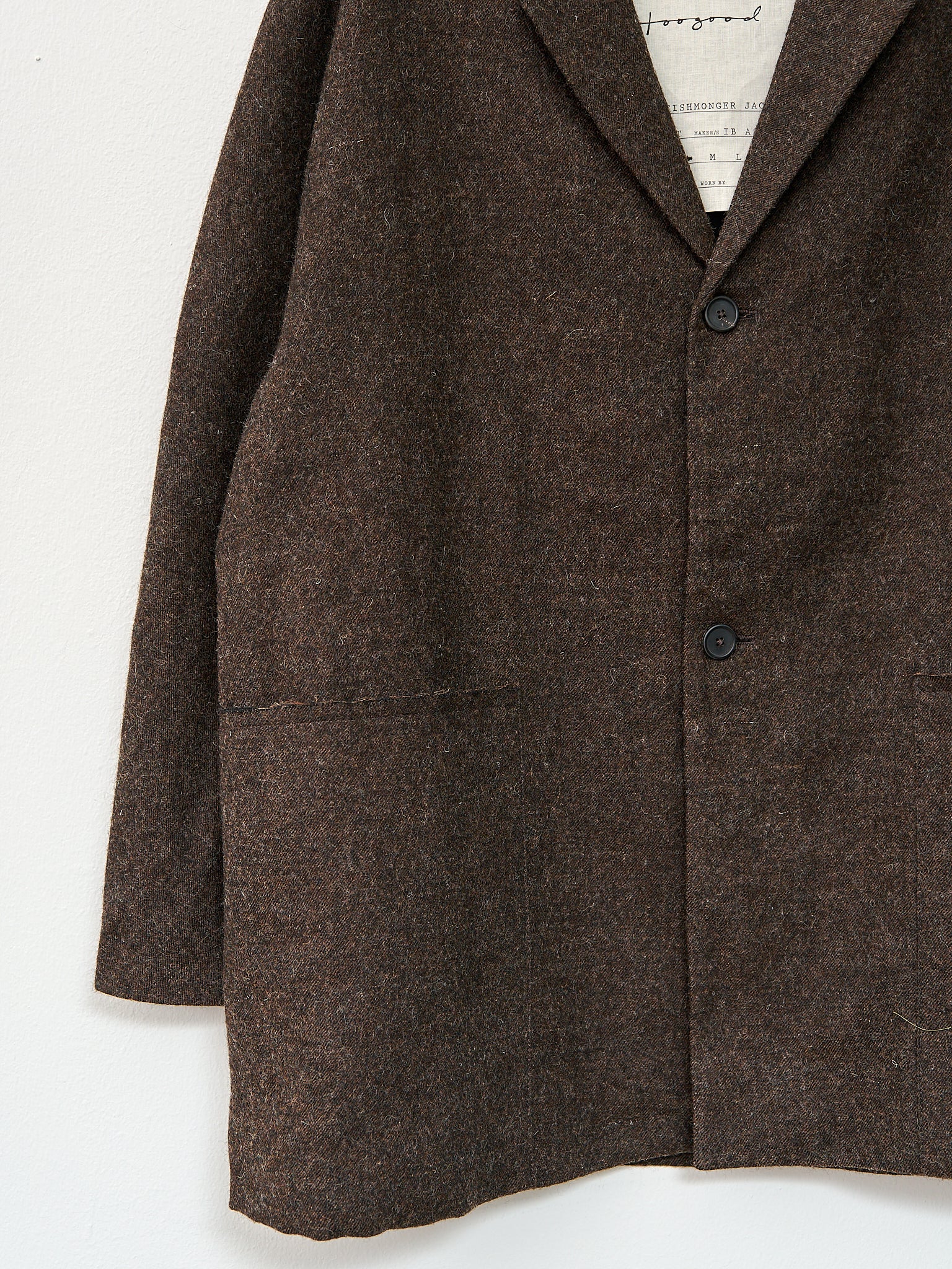 Namu Shop - Toogood The Fishmonger Jacket - Natural Wool Walnut