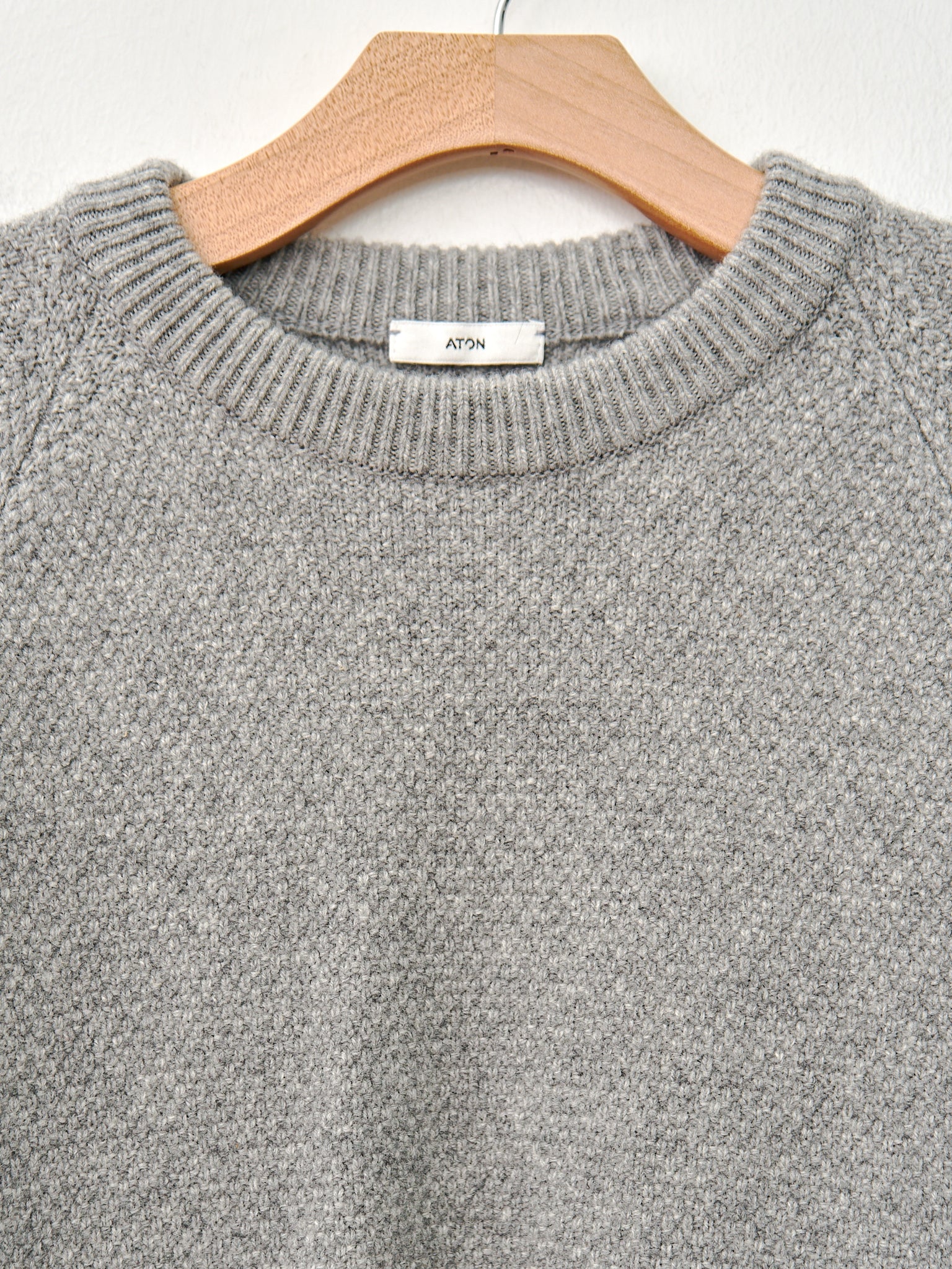 Namu Shop - Aton Lambswool Crewneck Sweater - Gray