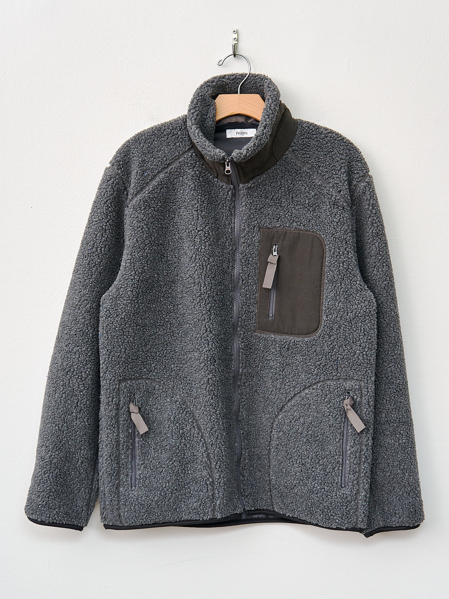 Namu Shop - Fujito Fleece Blouson - Charcoal