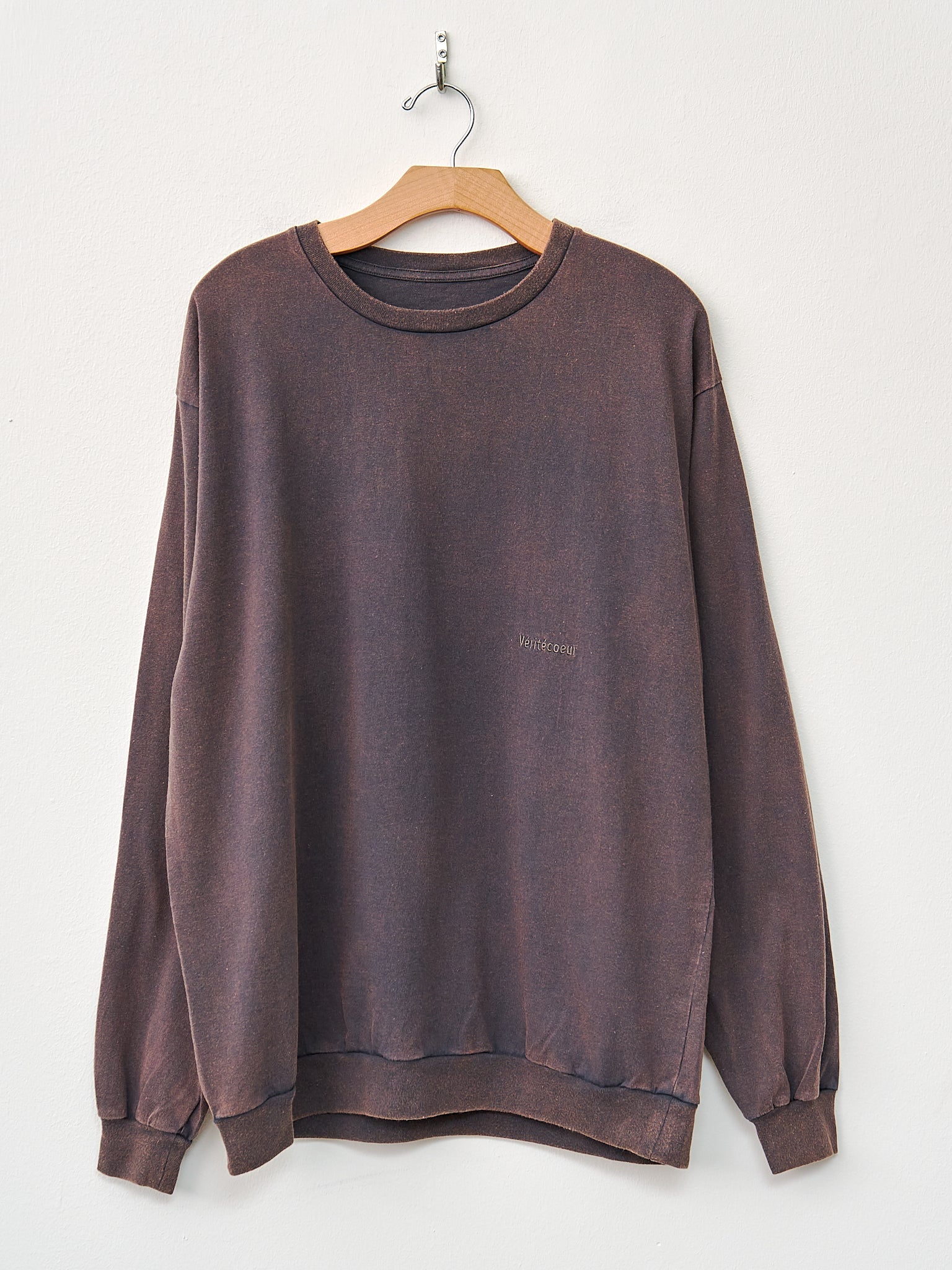 Namu Shop - Veritecoeur Vintage Long Sleeve Tee - Gray