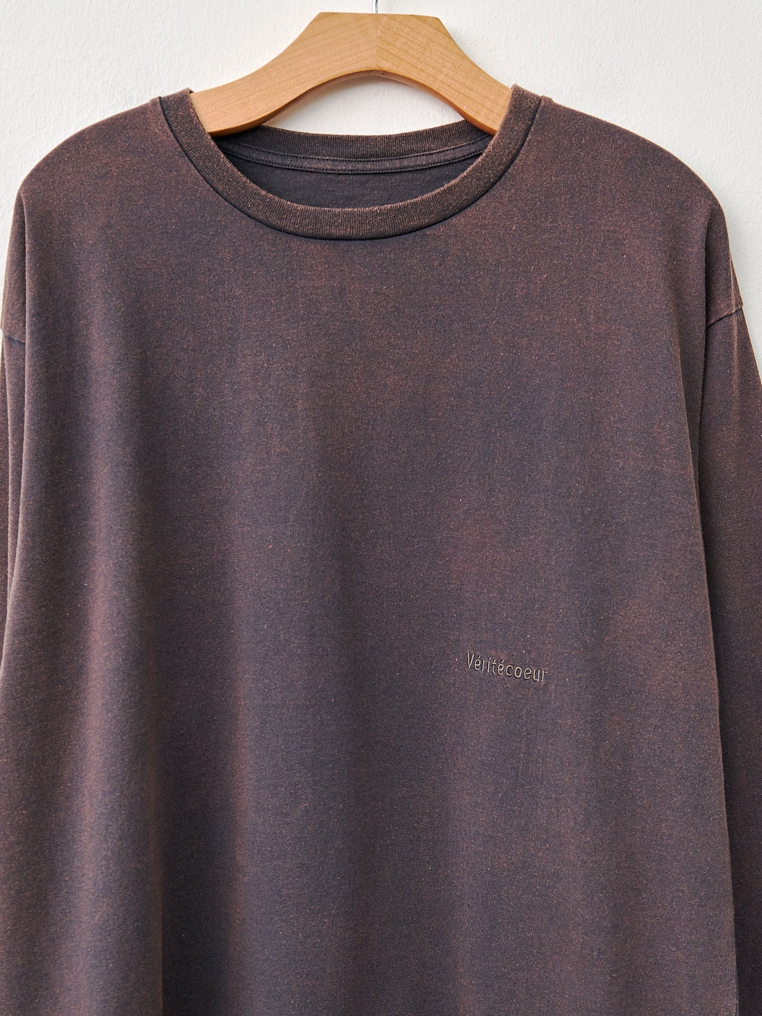 Namu Shop - Veritecoeur Vintage Long Sleeve Tee - Gray