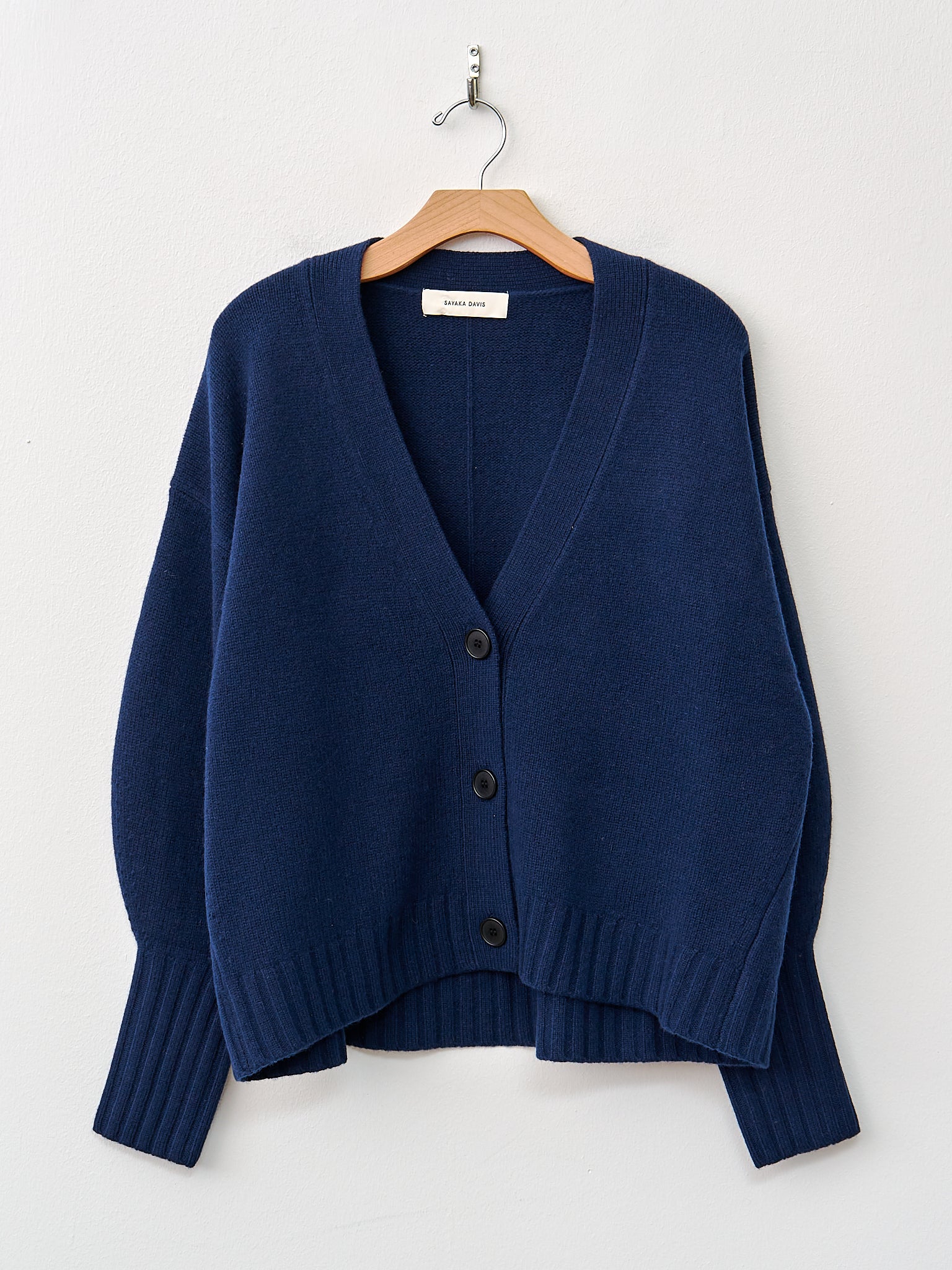 Namu Shop - Sayaka Davis Balloon Sleeve Cardigan - Indigo