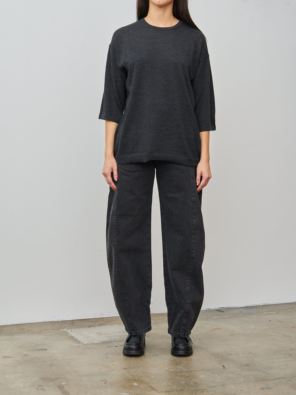 Namu Shop - Sayaka Davis Cashmere Tee - Charcoal