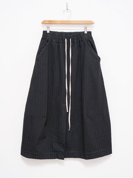 Namu Shop - Album di Famiglia Pinstriped Skirt - Black