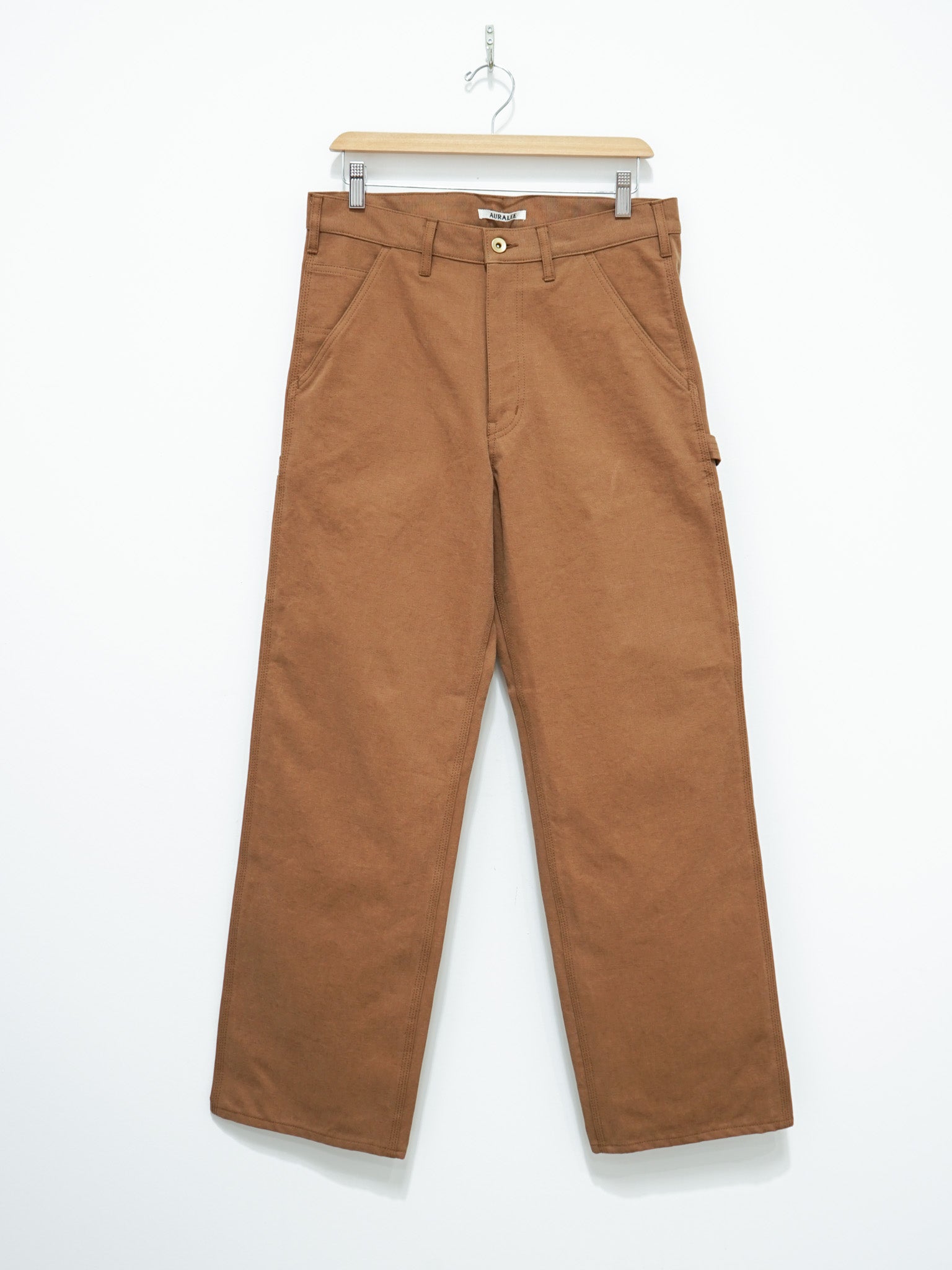 Washed Heavy Canvas Pants - Brown