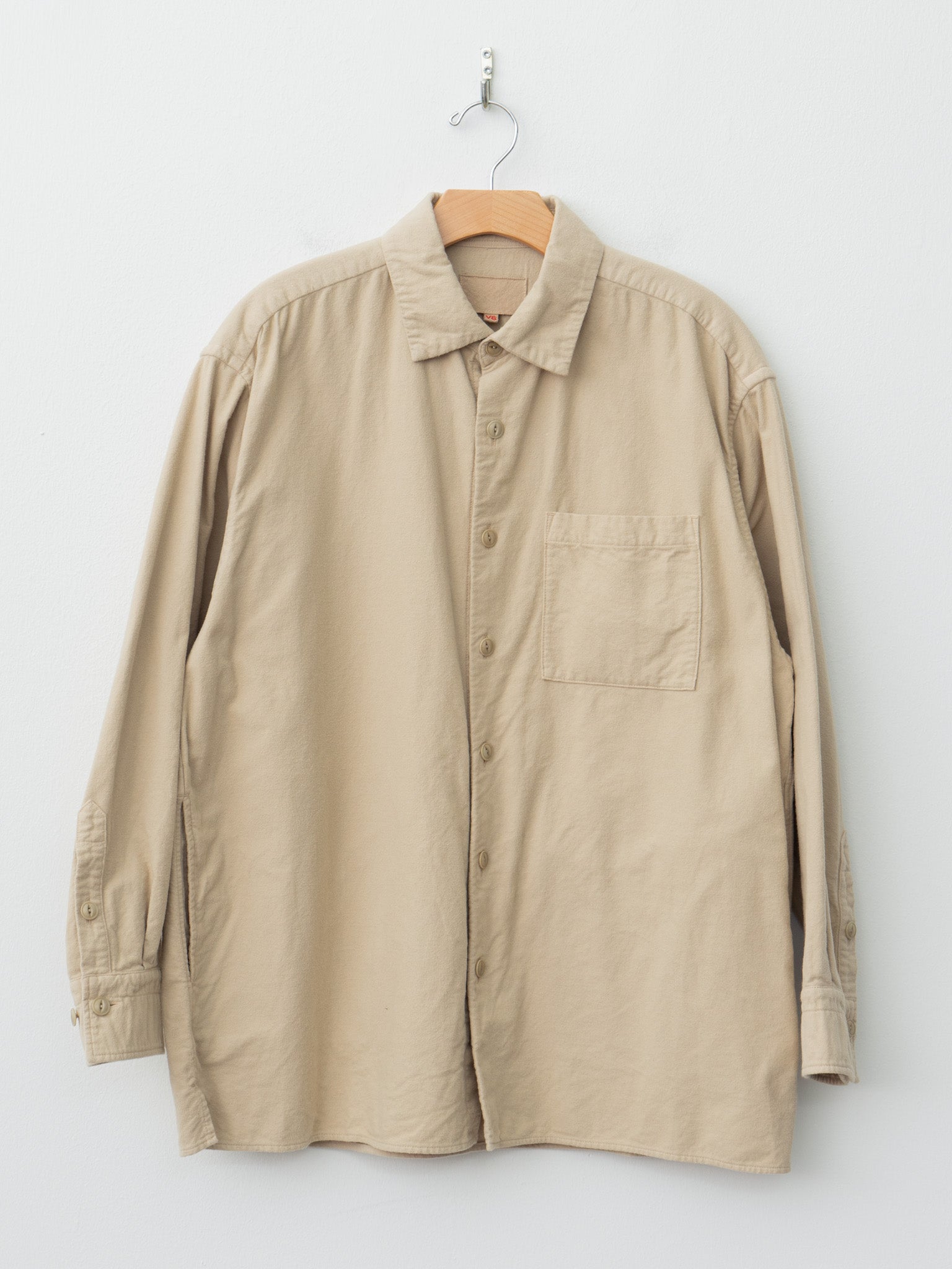 Namu Shop - Yoko Sakamoto Brushed Cotton Box Shirt - Beige