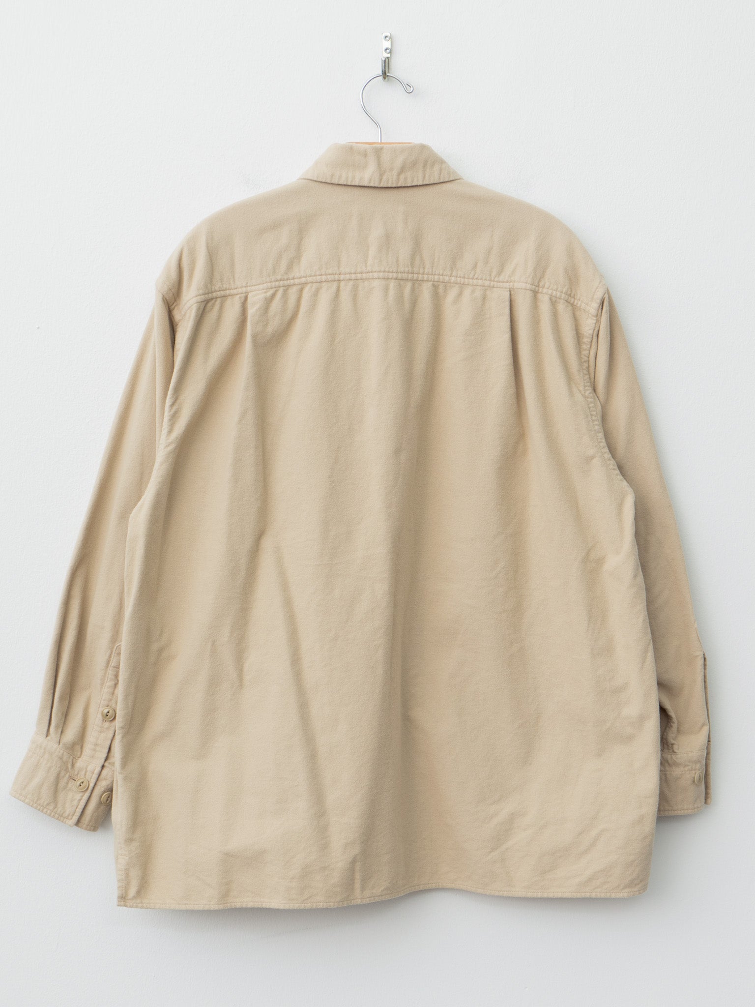 Namu Shop - Yoko Sakamoto Brushed Cotton Box Shirt - Beige