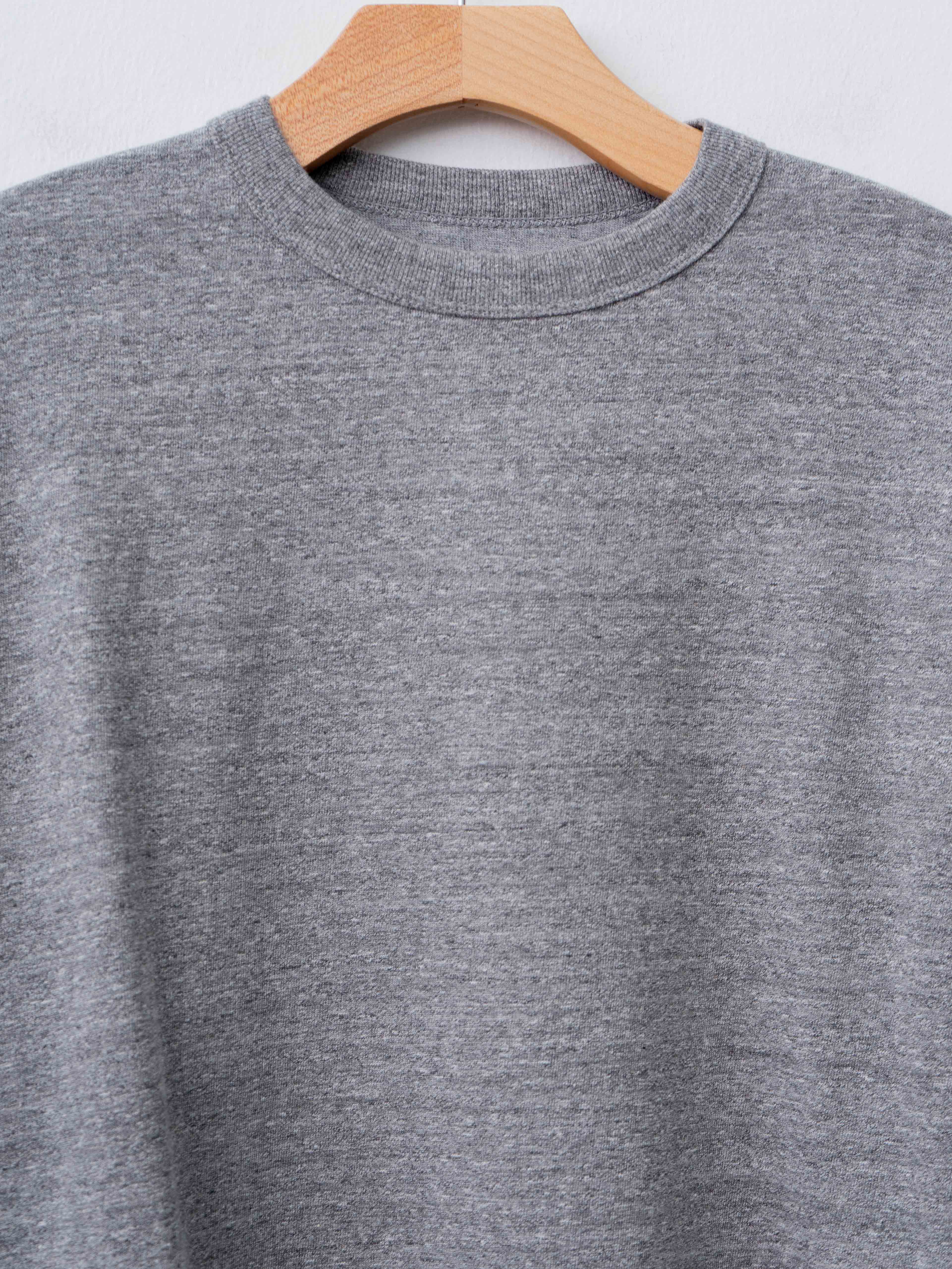 Namu Shop - Yoko Sakamoto Tsuriami L/S Crew Neck - Heather Gray