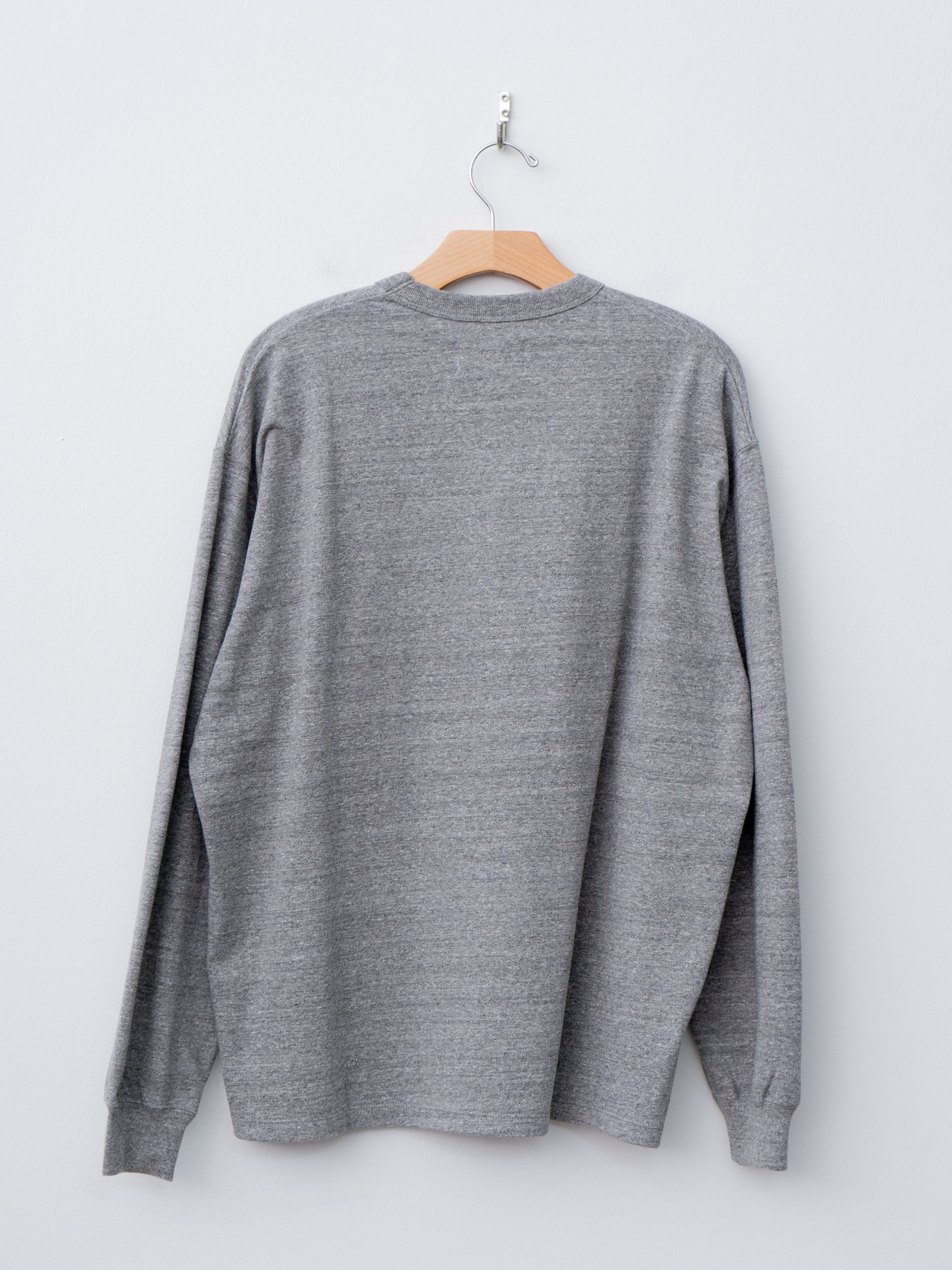 Namu Shop - Yoko Sakamoto Tsuriami L/S Crew Neck - Heather Gray