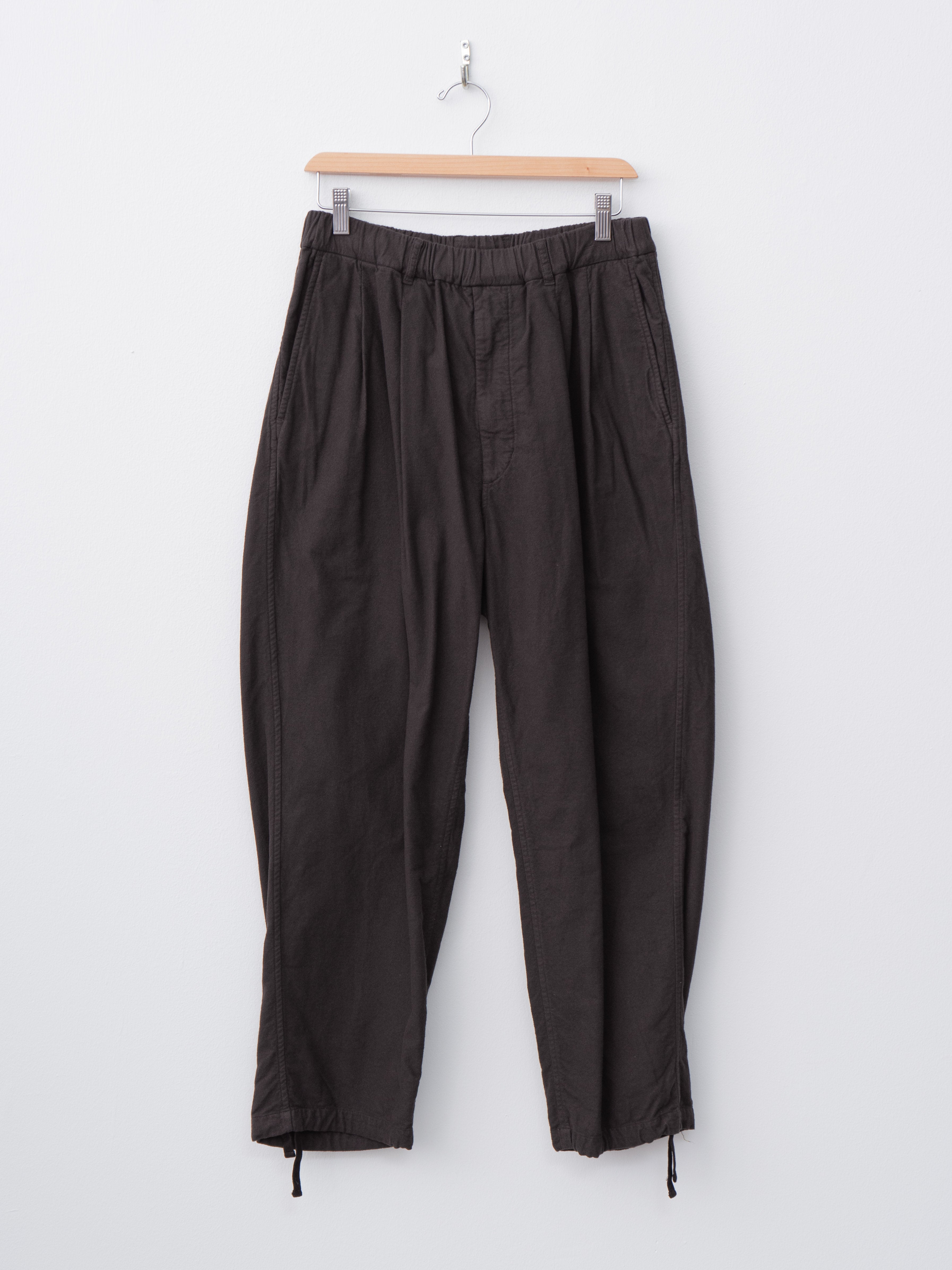 Namu Shop - Yoko Sakamoto Brushed Cotton Tapered Pants - Brown