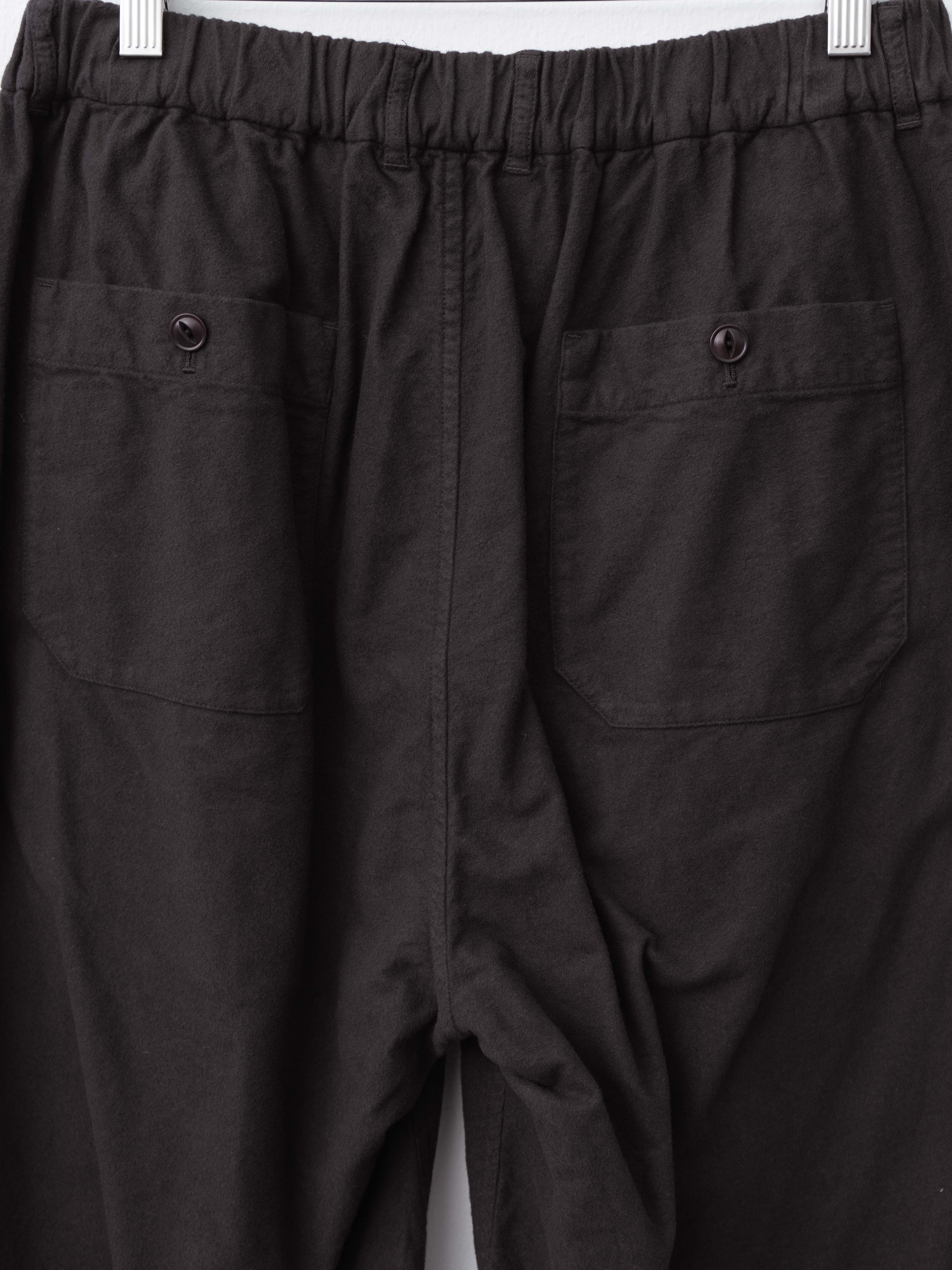 Namu Shop - Yoko Sakamoto Brushed Cotton Tapered Pants - Brown