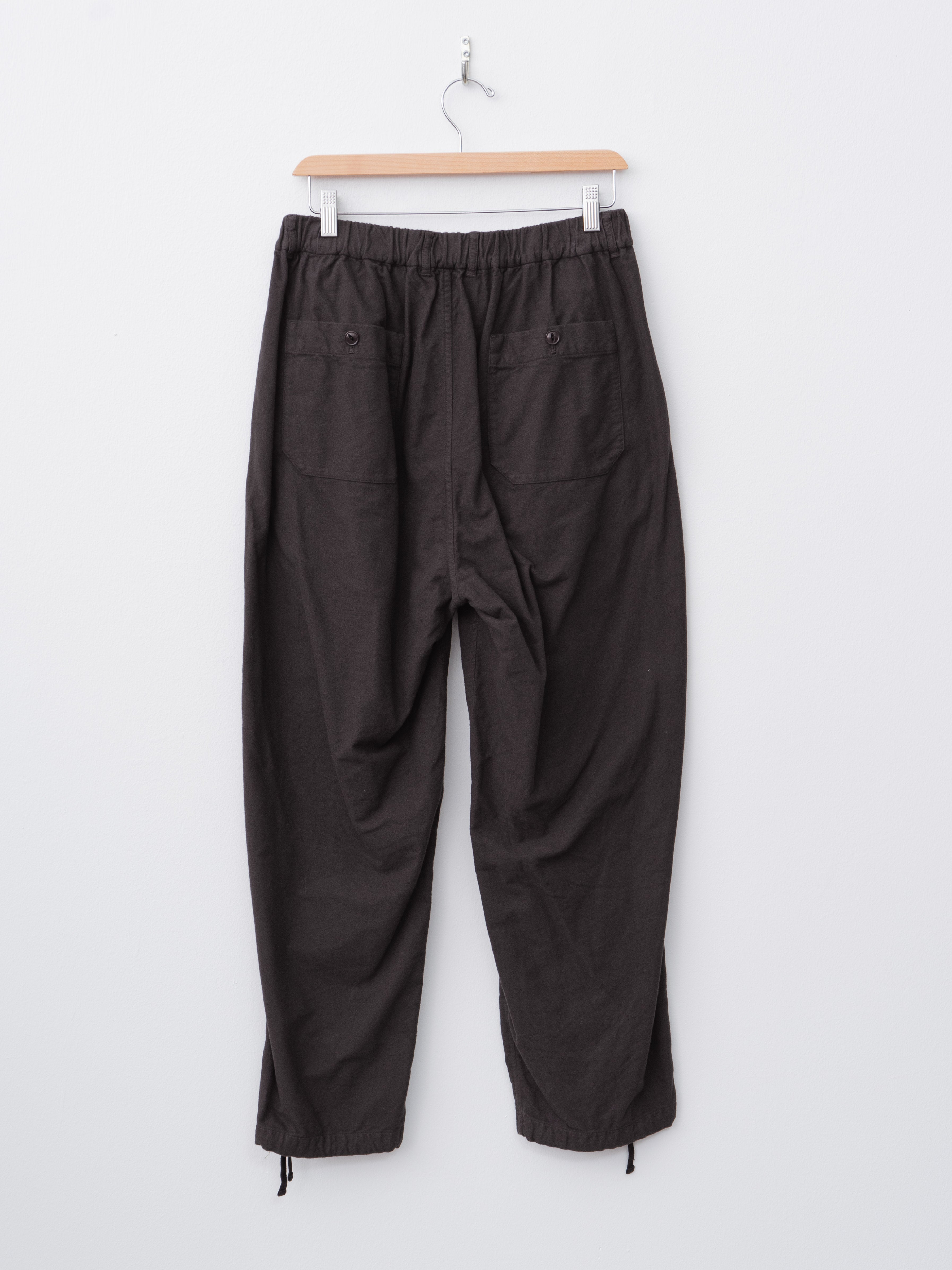 Namu Shop - Yoko Sakamoto Brushed Cotton Tapered Pants - Brown