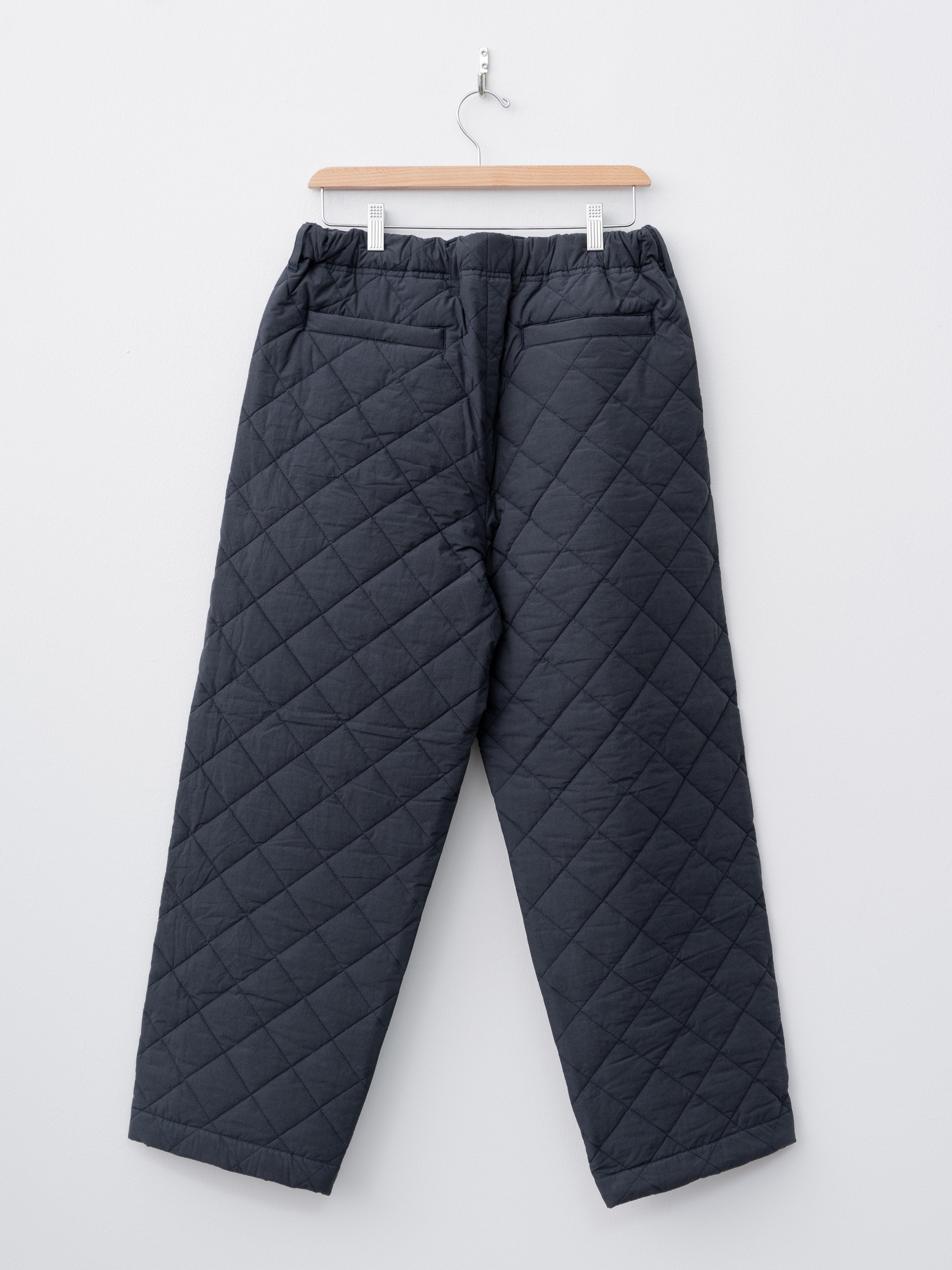 Namu Shop - Yoko Sakamoto Quilting Wide Pants - Navy