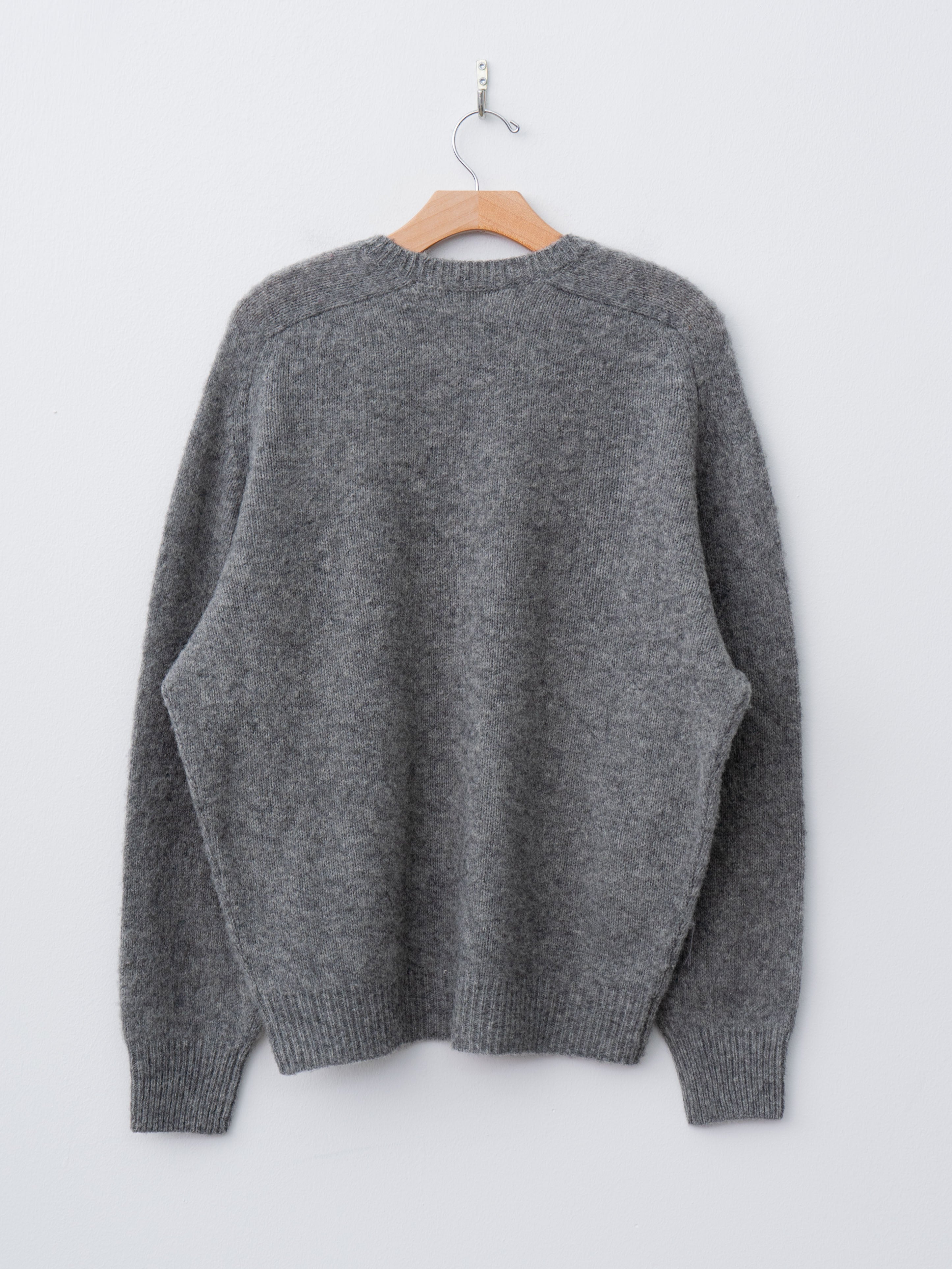 Namu Shop - Yleve Italian Brushed Wool pullover Knit - Gray