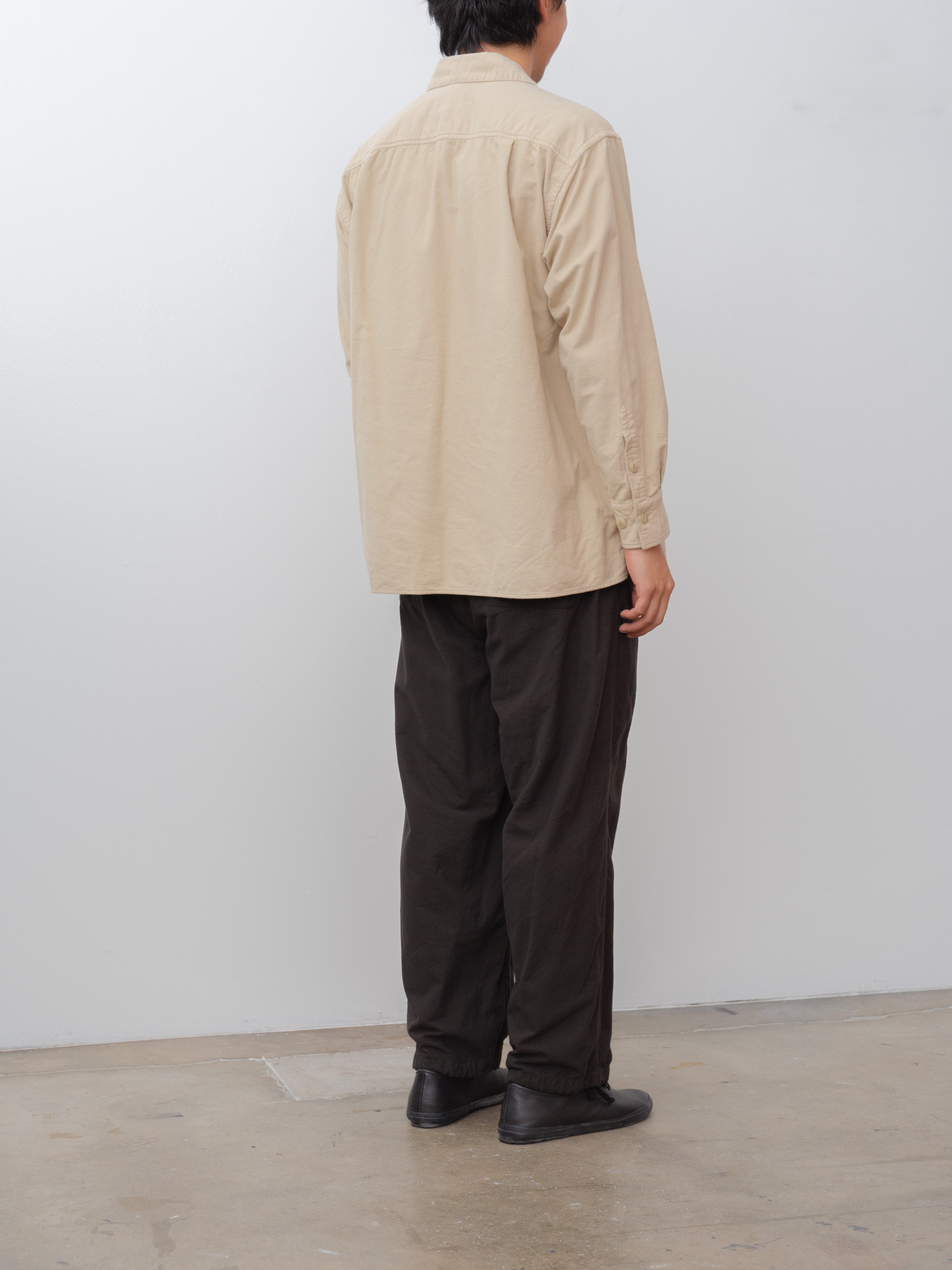 Namu Shop - Yoko Sakamoto Brushed Cotton Box Shirt - Beige