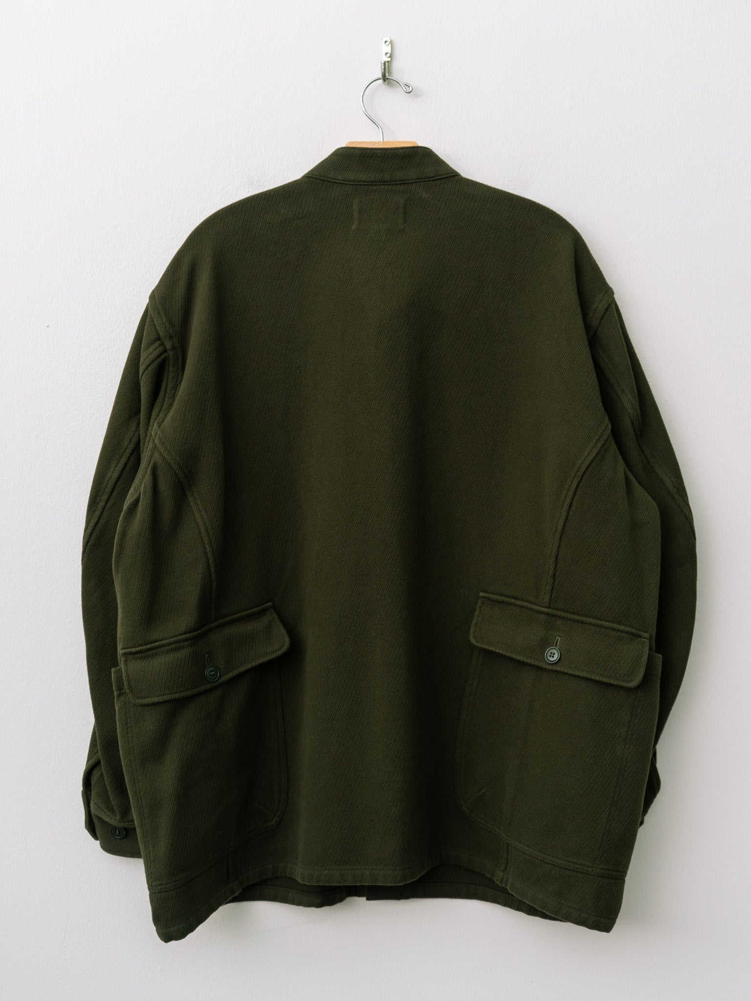 Namu Shop - Yoko Sakamoto Work Stand Collar Jacket - Olive